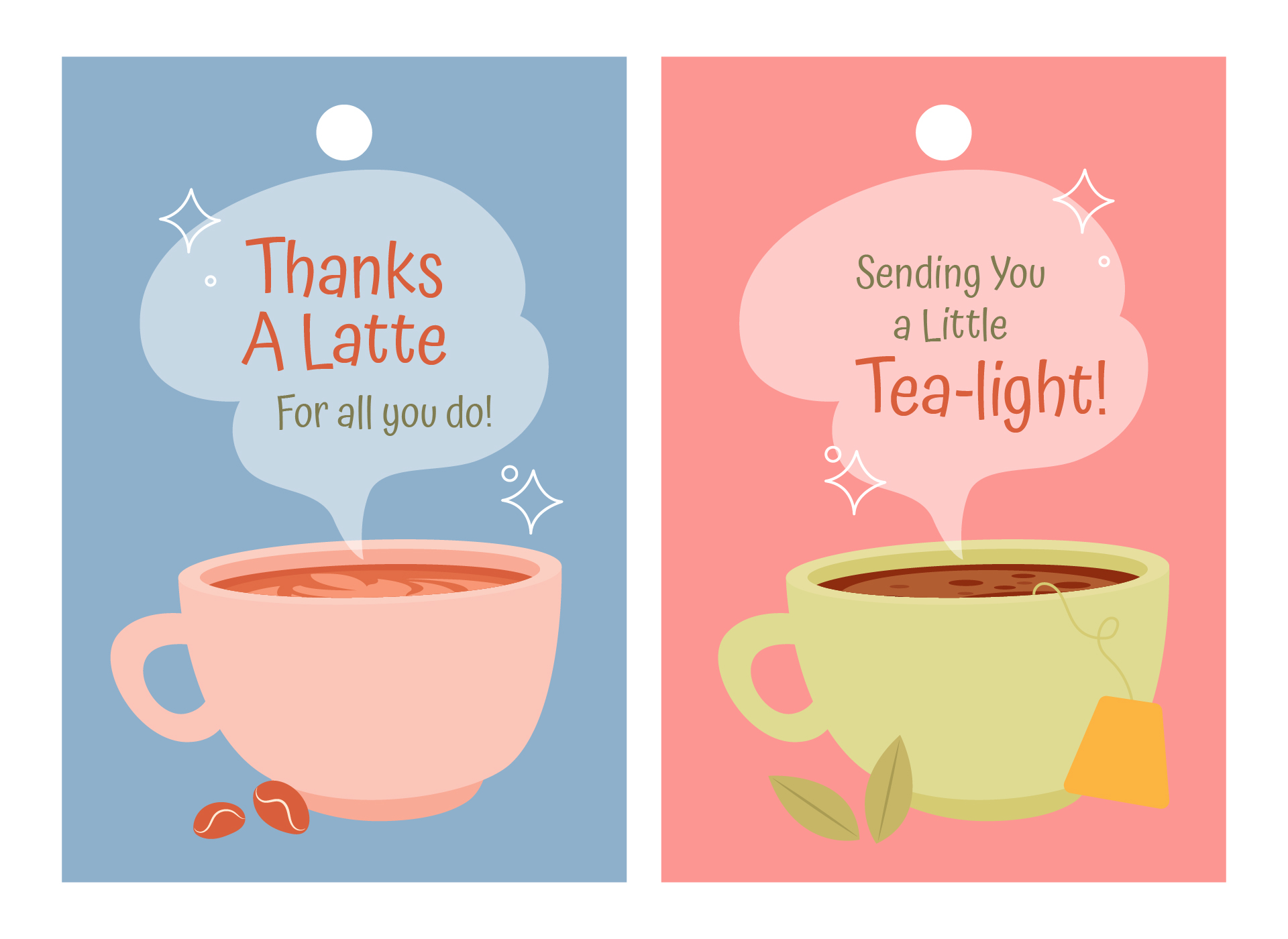 Tea & Coffee Gift Tags