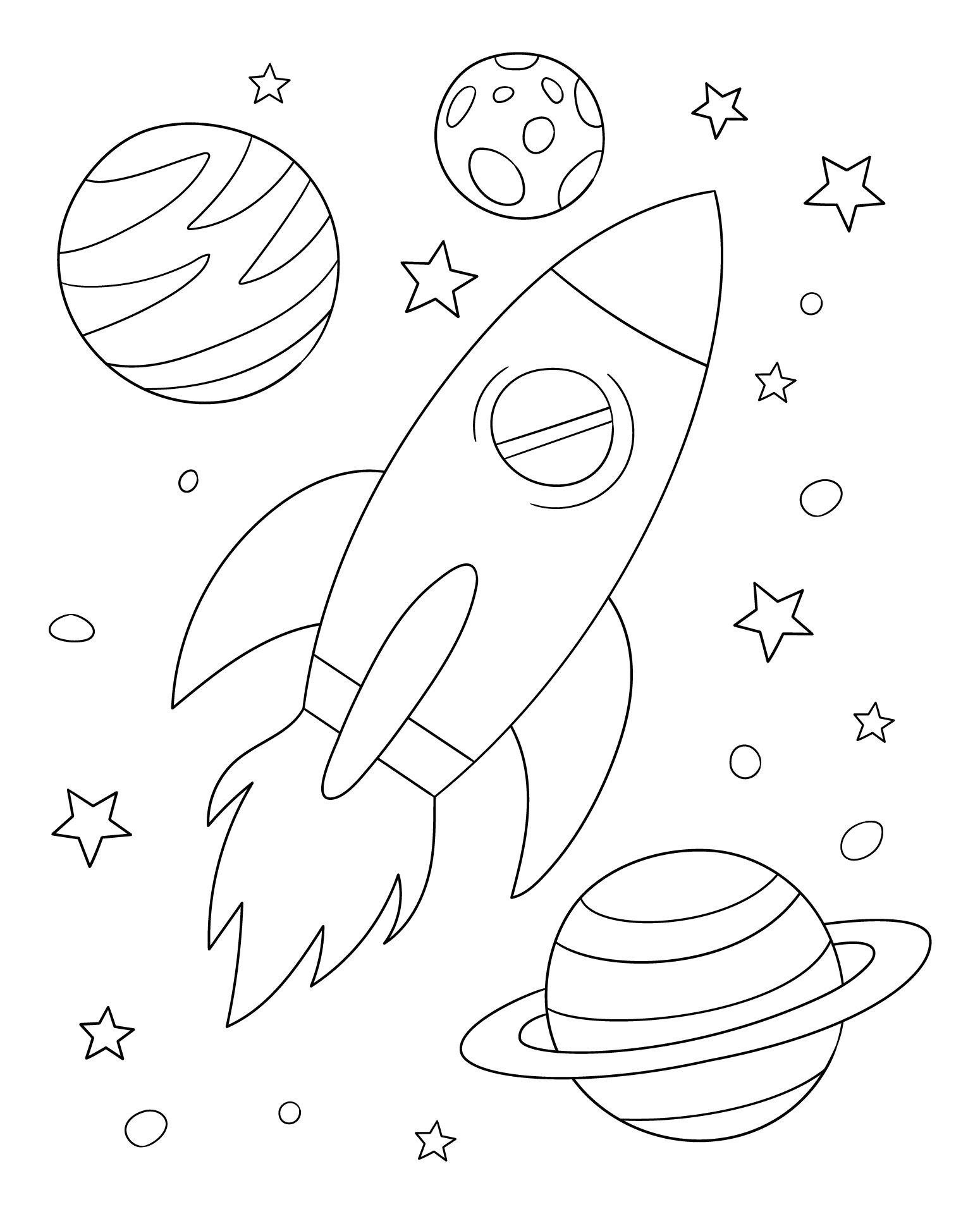 Space Coloring Pages Printable