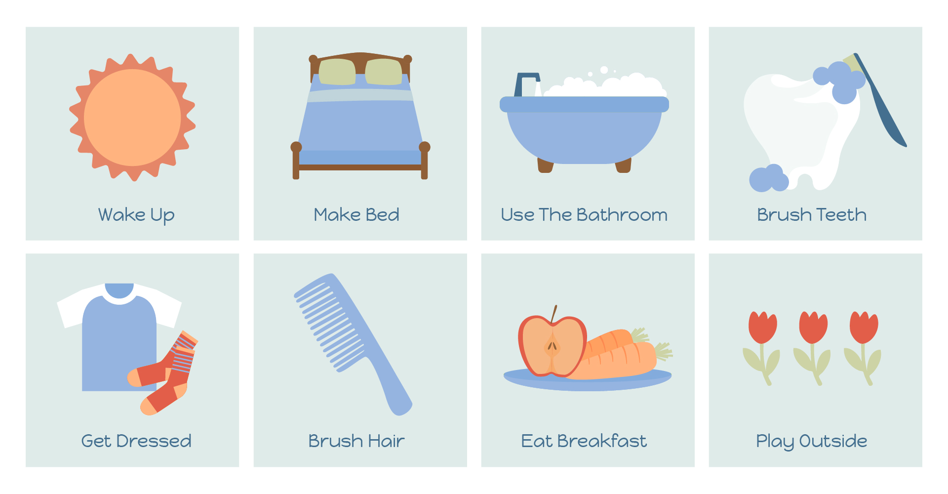 Morning Routine Cards For Kids