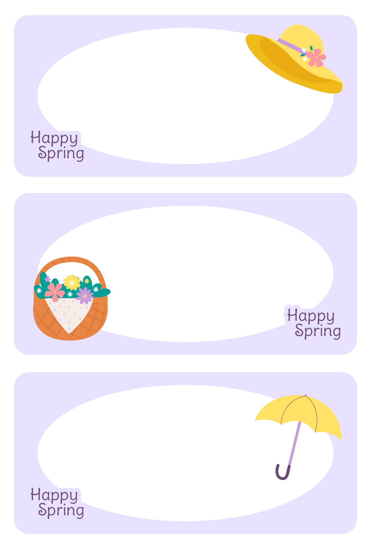 Spring Celebration Floral Labels
