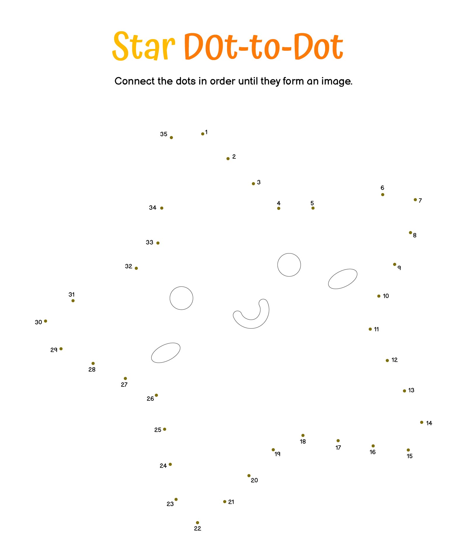 Star Dot To Dot Coloring Pages