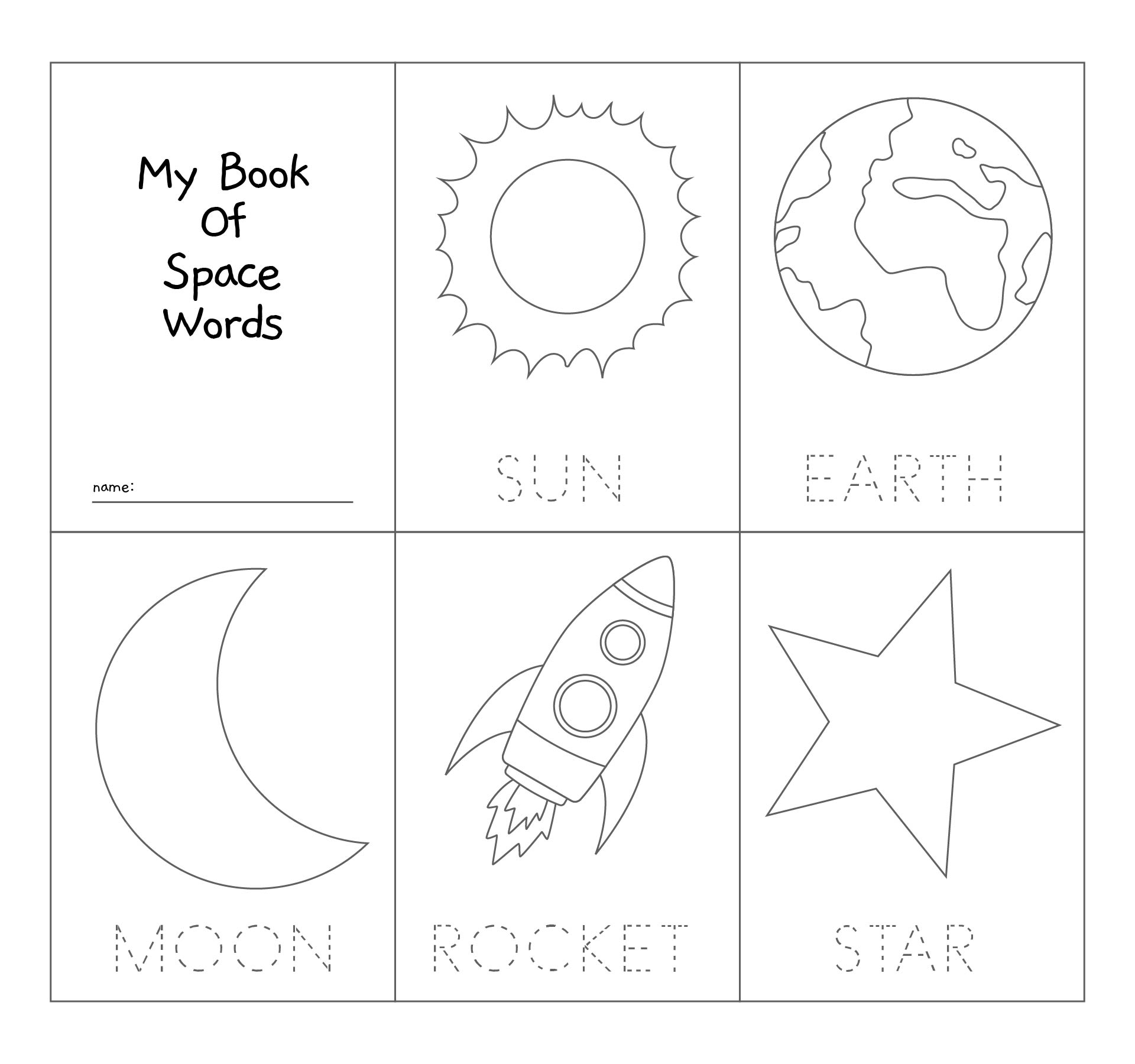 My Book Of Space Template