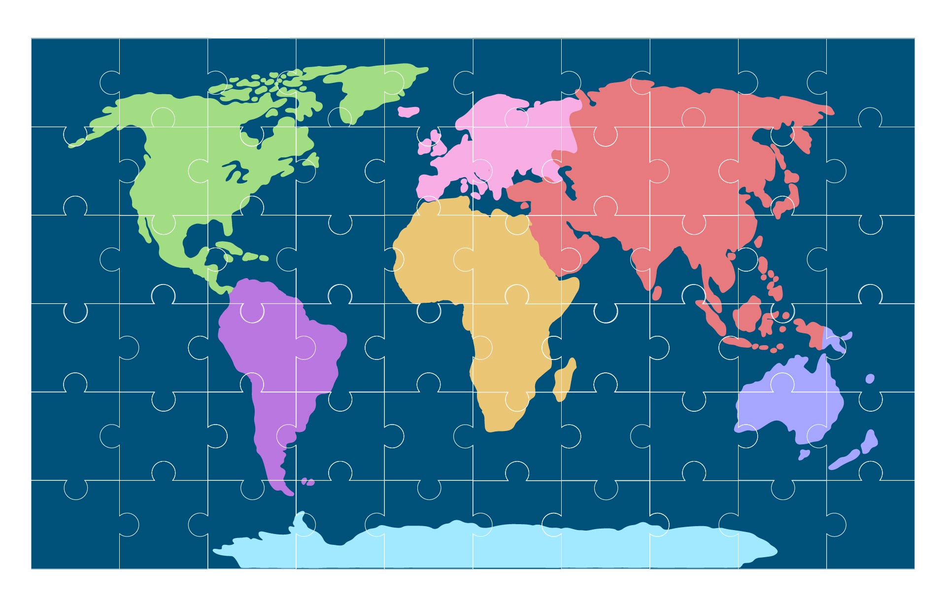 Build A World Map And Continents And Oceans Jigsaw Puzzle Build A World Map And Continents And Oceans Jigsaw Puzzle