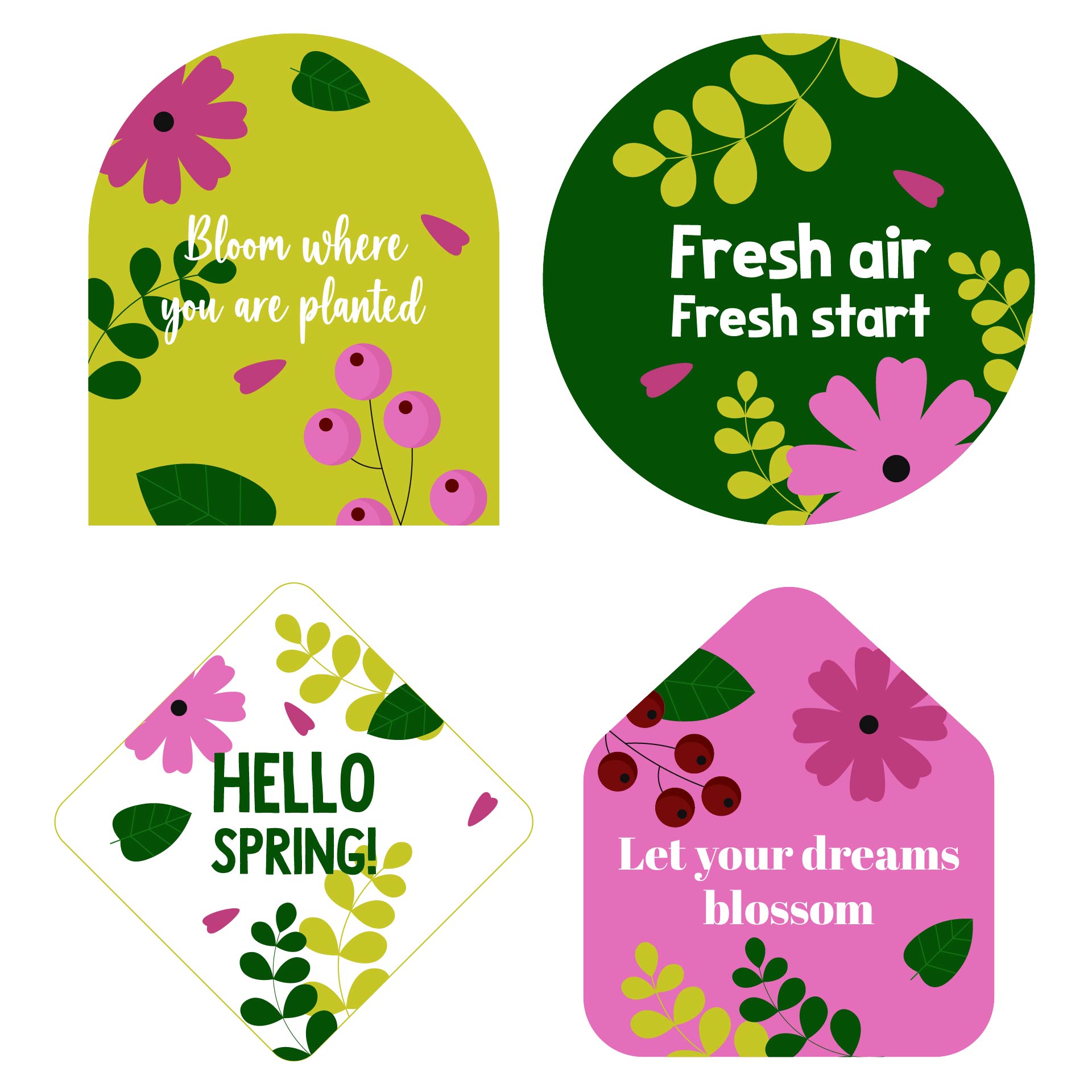 Pastel Spring Labels Printable