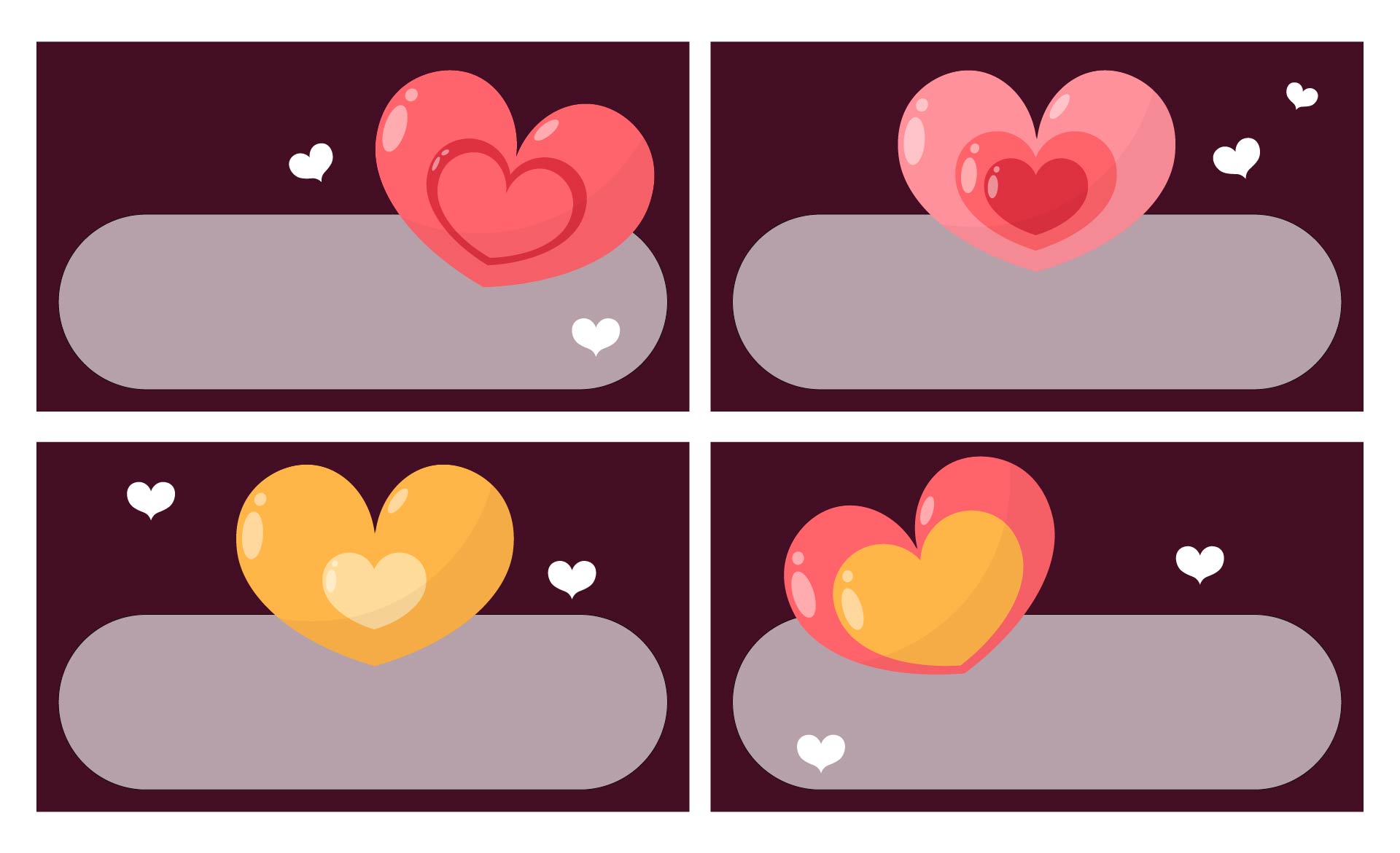 Valentine Heart Name Tags Printable