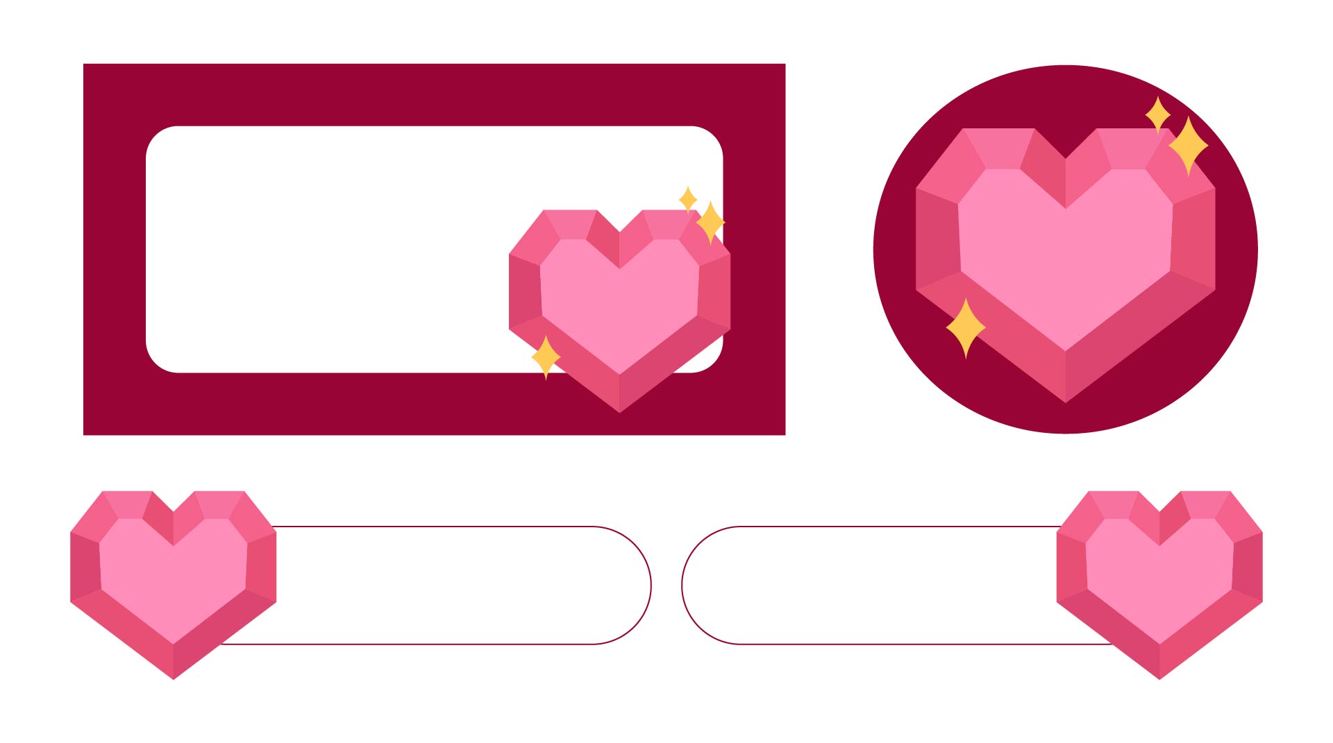 Heart Name Tag Stickers Printable