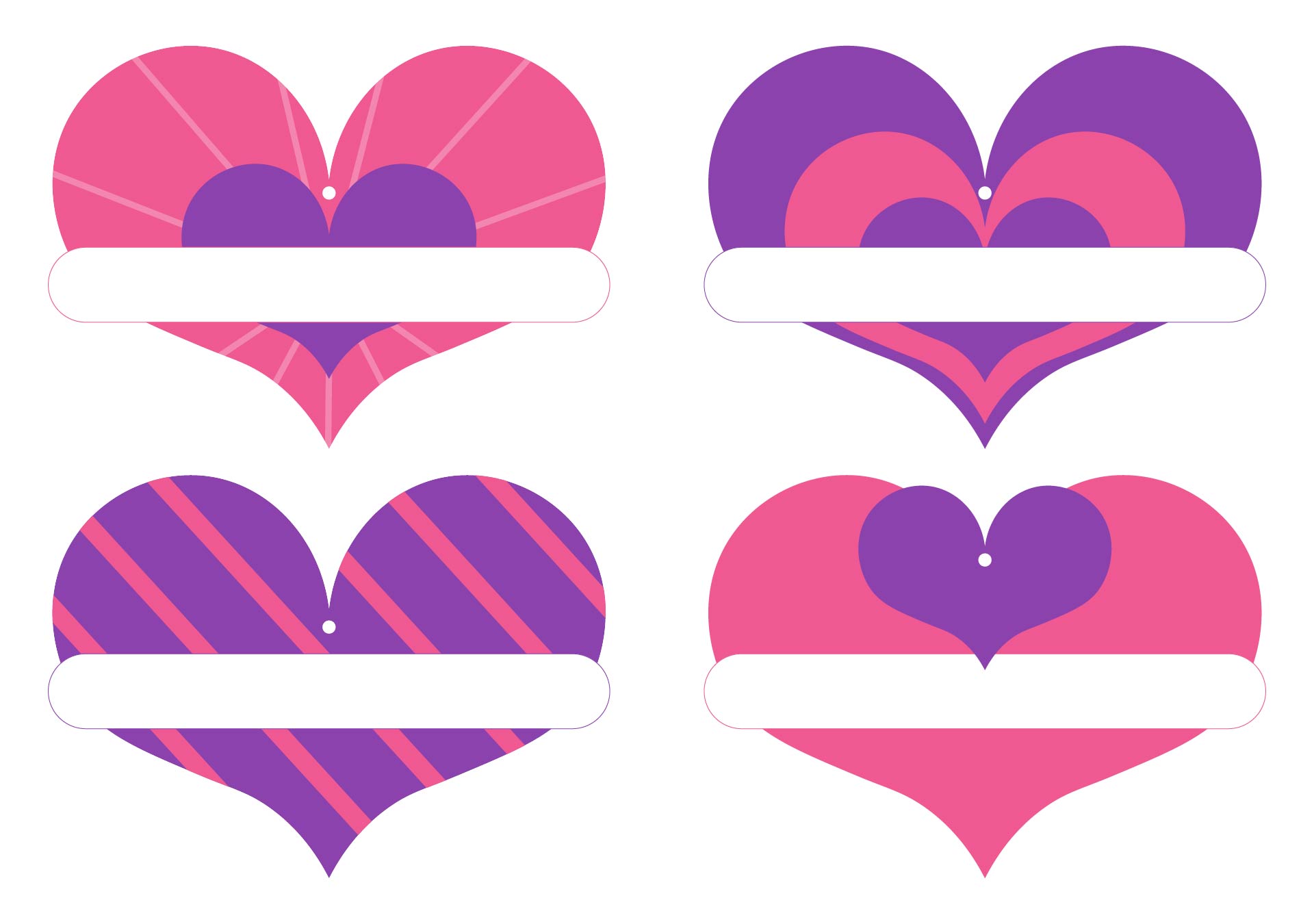Valentines Day Gift Basket Tags