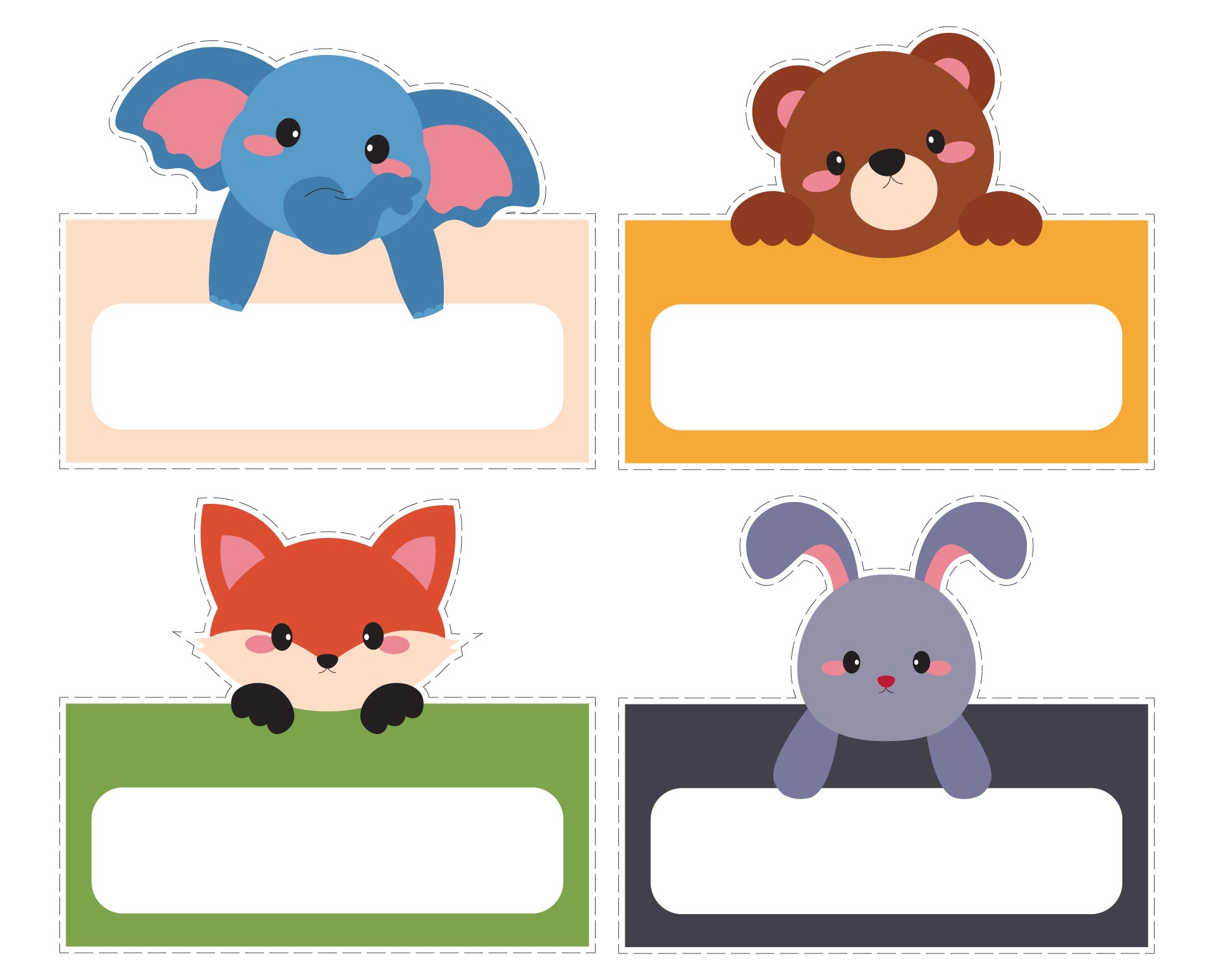 Jungle Animal Name Template Jungle Animal Name Template