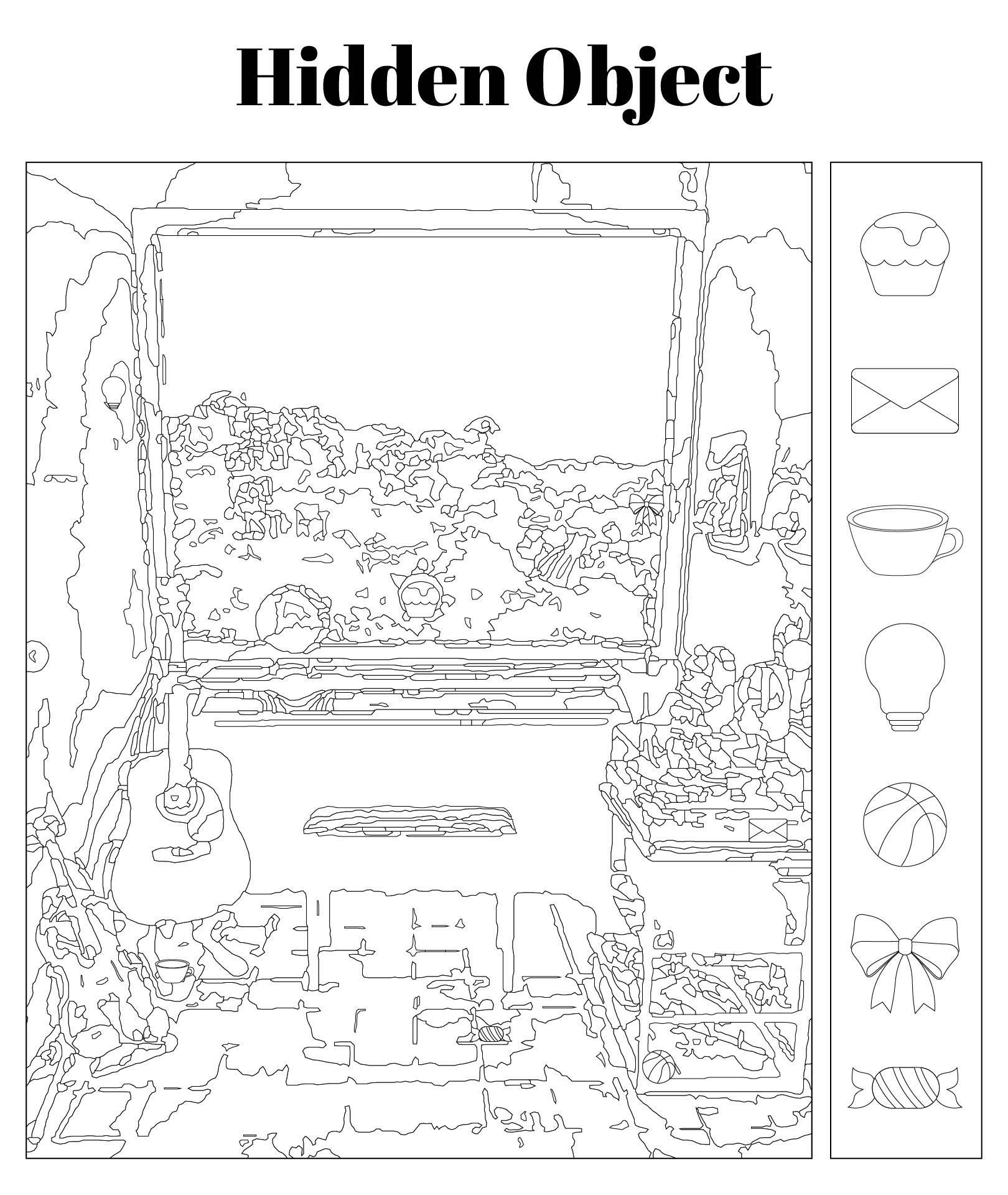 Senior Friendly Hidden Object Worksheets Senior Friendly Hidden Object Worksheets