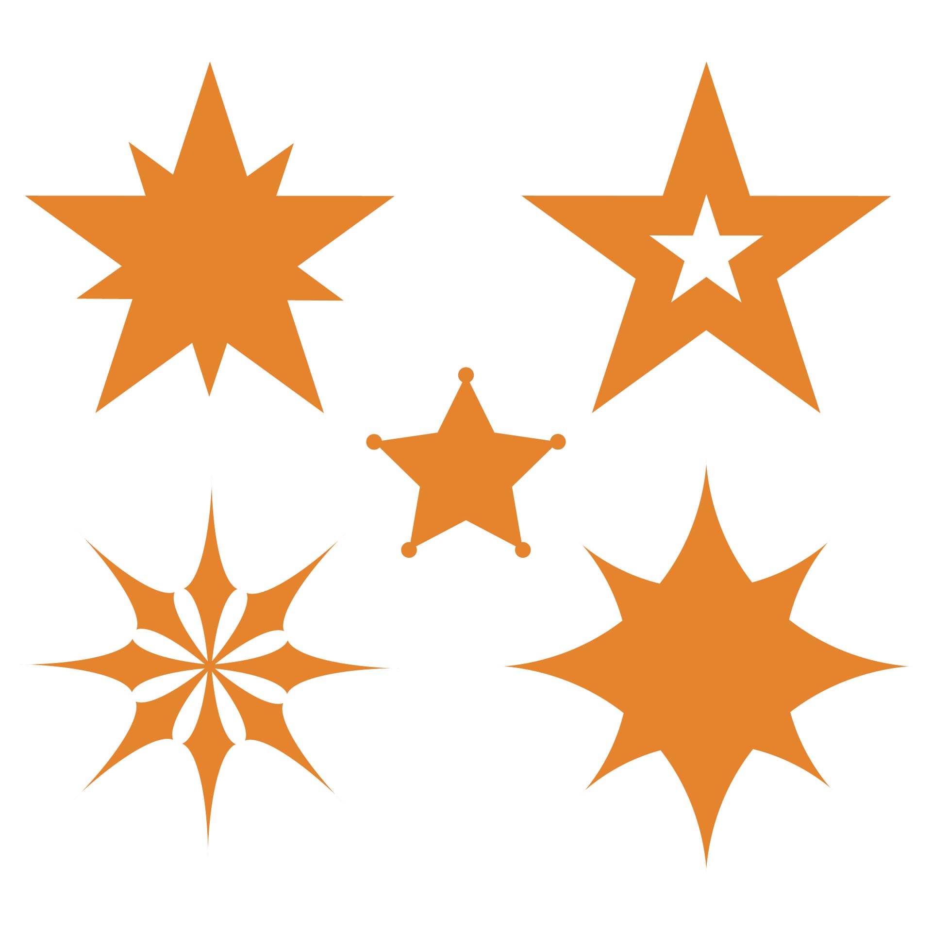 Primitive Rustic Star Template Primitive Rustic Star Template