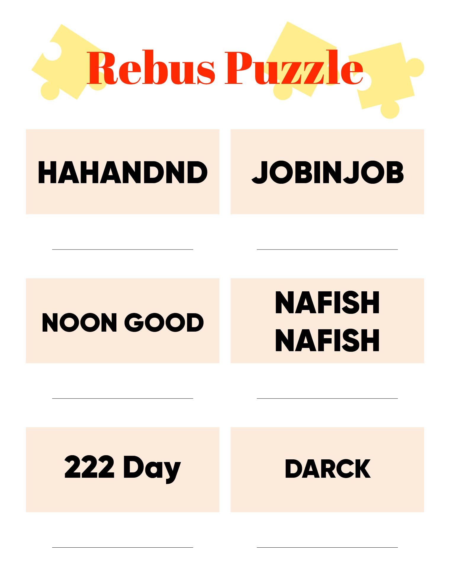 Tricky Rebus Puzzles Printable Tricky Rebus Puzzles Printable
