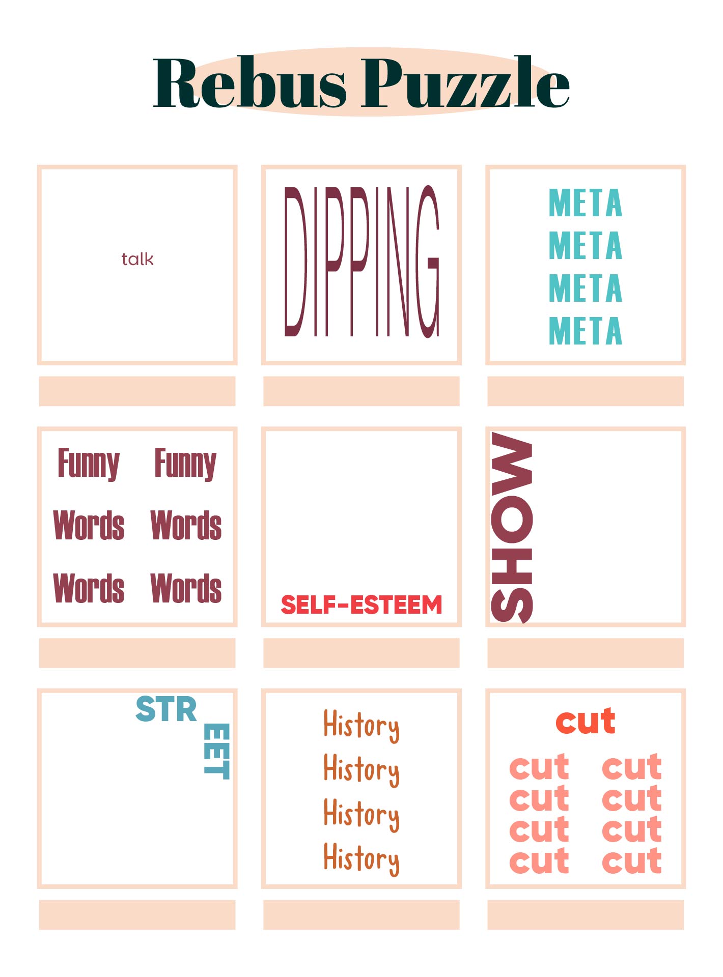 Tricky Rebus Puzzle For Adults Tricky Rebus Puzzle For Adults