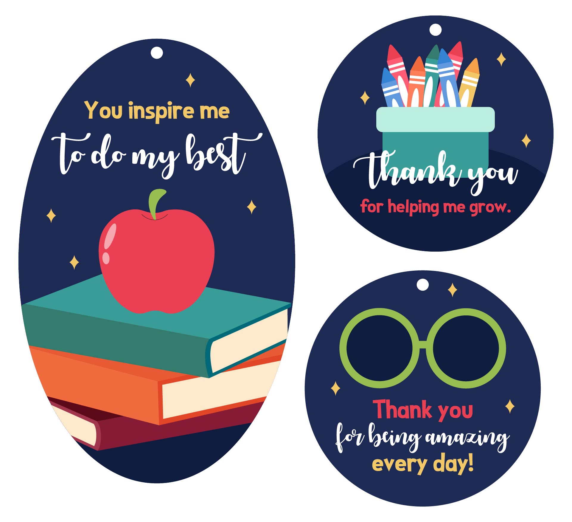 The Best Teacher Thank You Cards