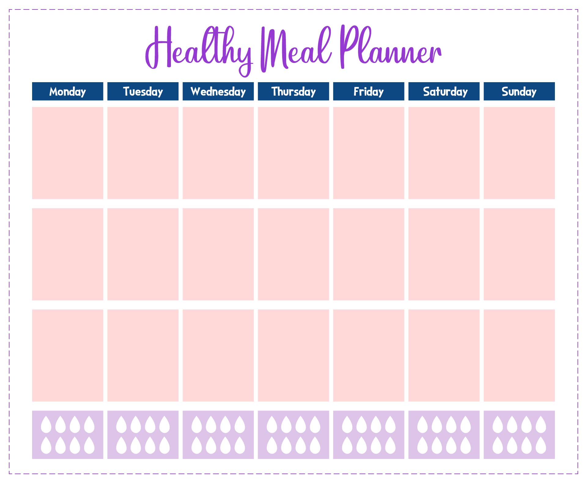 Meal Planner Templates Healthy Life Meal Planner Templates Healthy Life