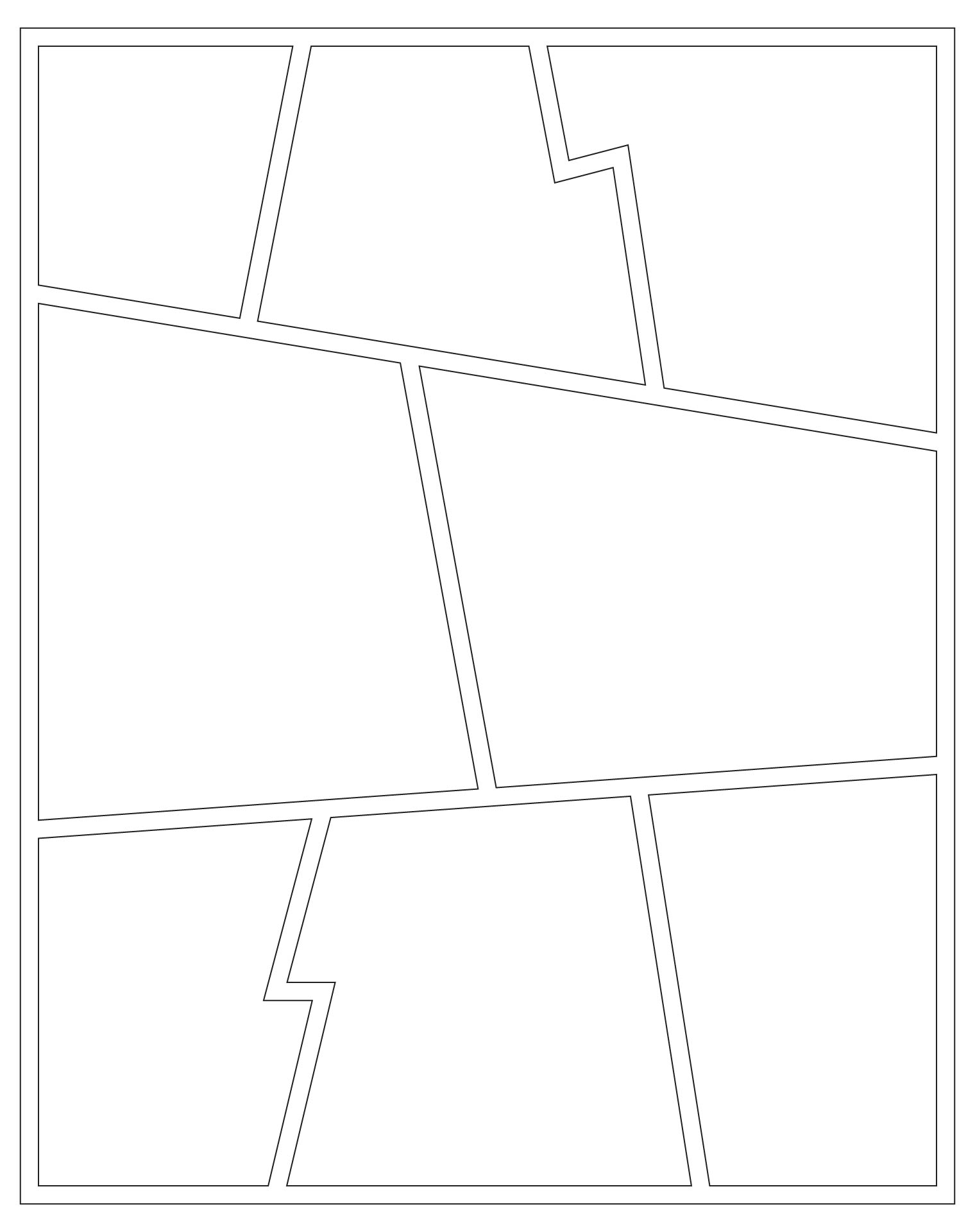 Blank Comic Book Variety Of Templates