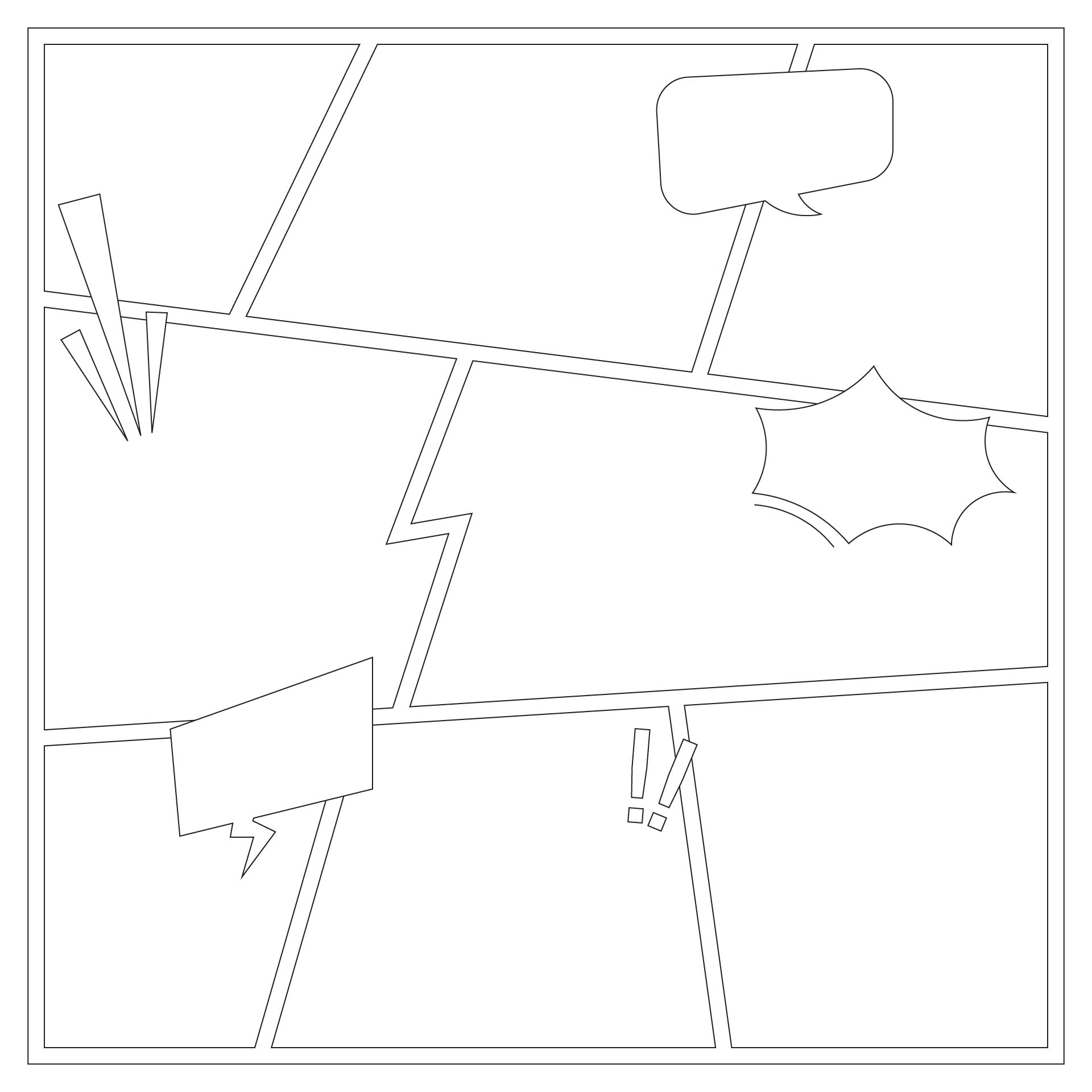 Printable Comic Strip Templates For Kids
