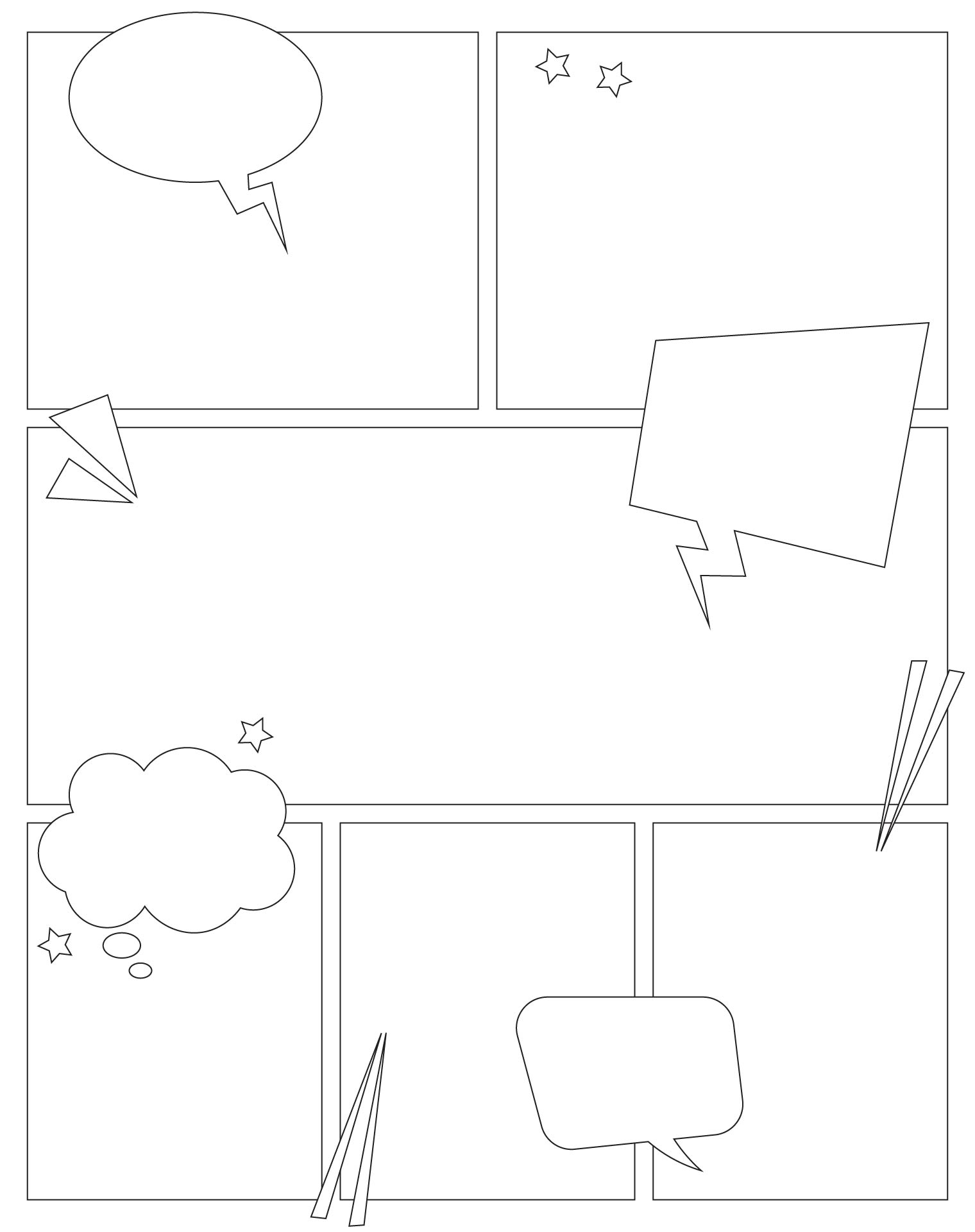 Kids Comic Book Templates