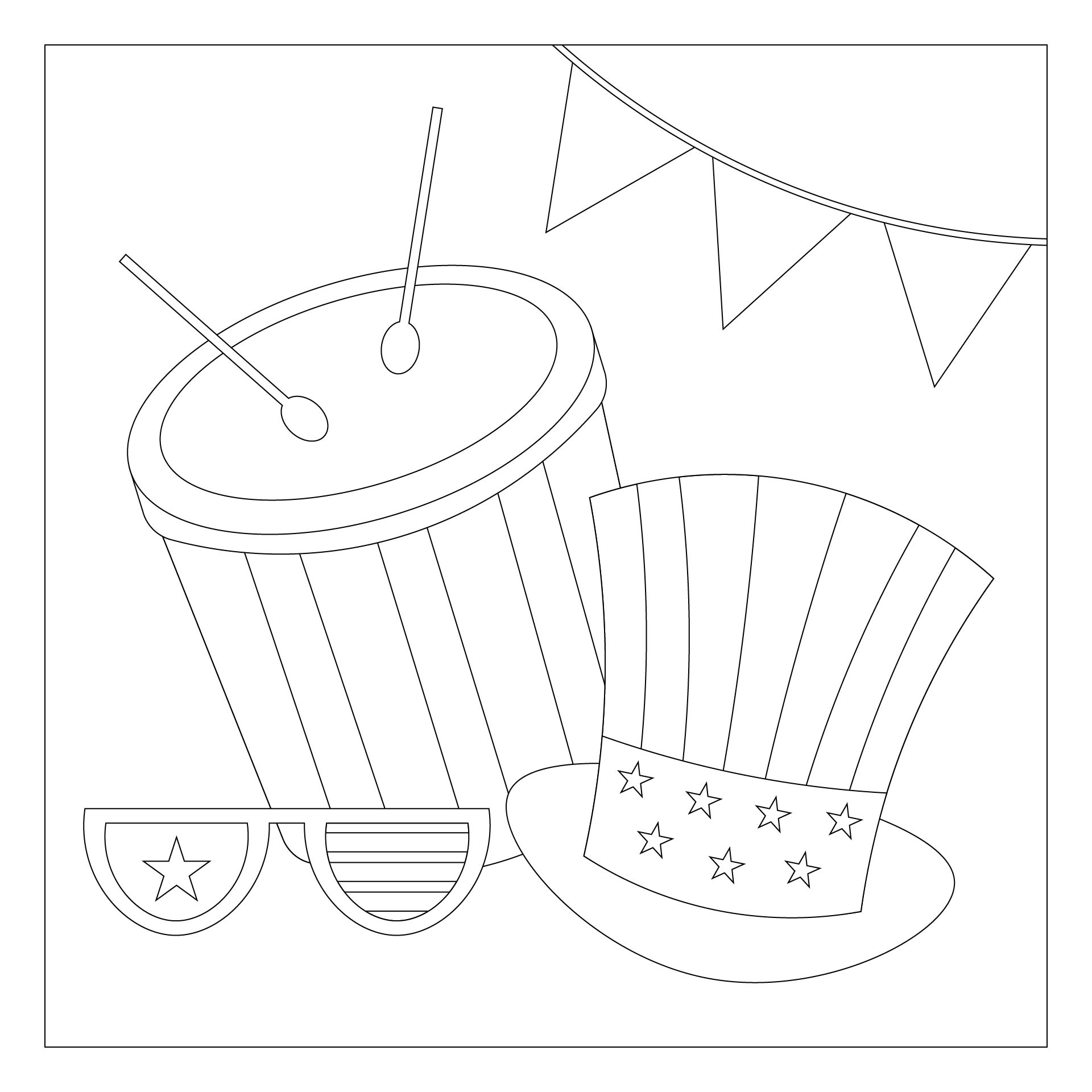 Easy Memorial Day Coloring Pages Printables