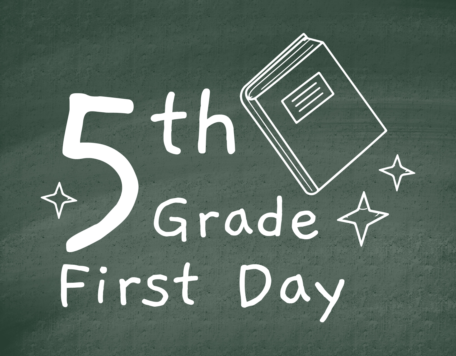 5th Grade First Day of School Chalkboard Style Sign Printables 5th Grade First Day of School Chalkboard Style Sign Printables