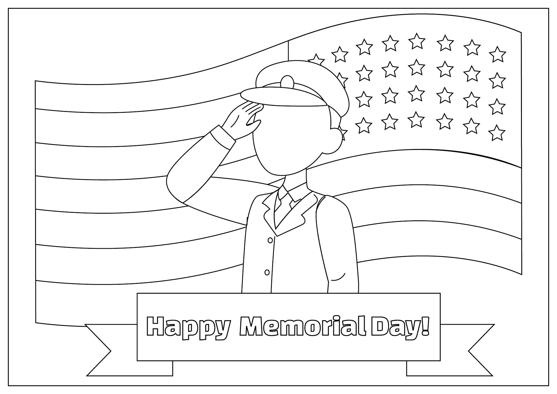 American Memorial Day Coloring Pages American Memorial Day Coloring Pages