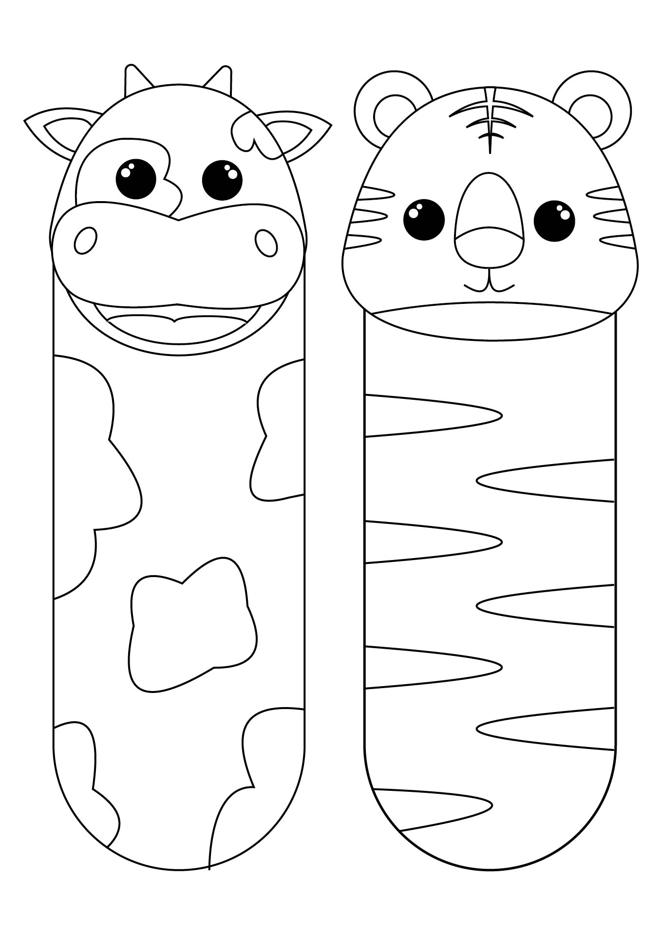 Animal Coloring Bookmarks Printable Animal Coloring Bookmarks Printable