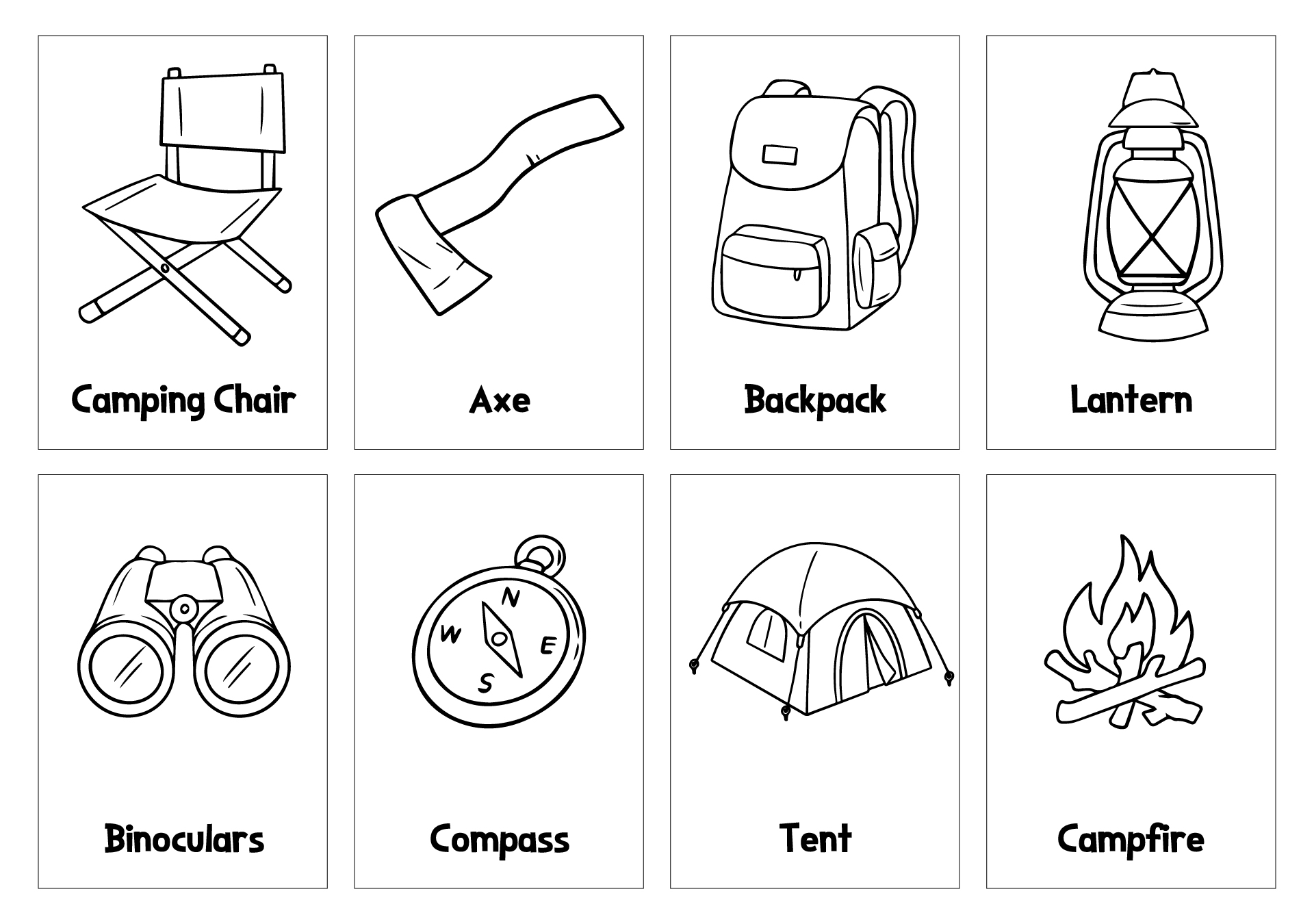 Camping Themed Learning Kits for Preschool Camping Themed Learning Kits for Preschool