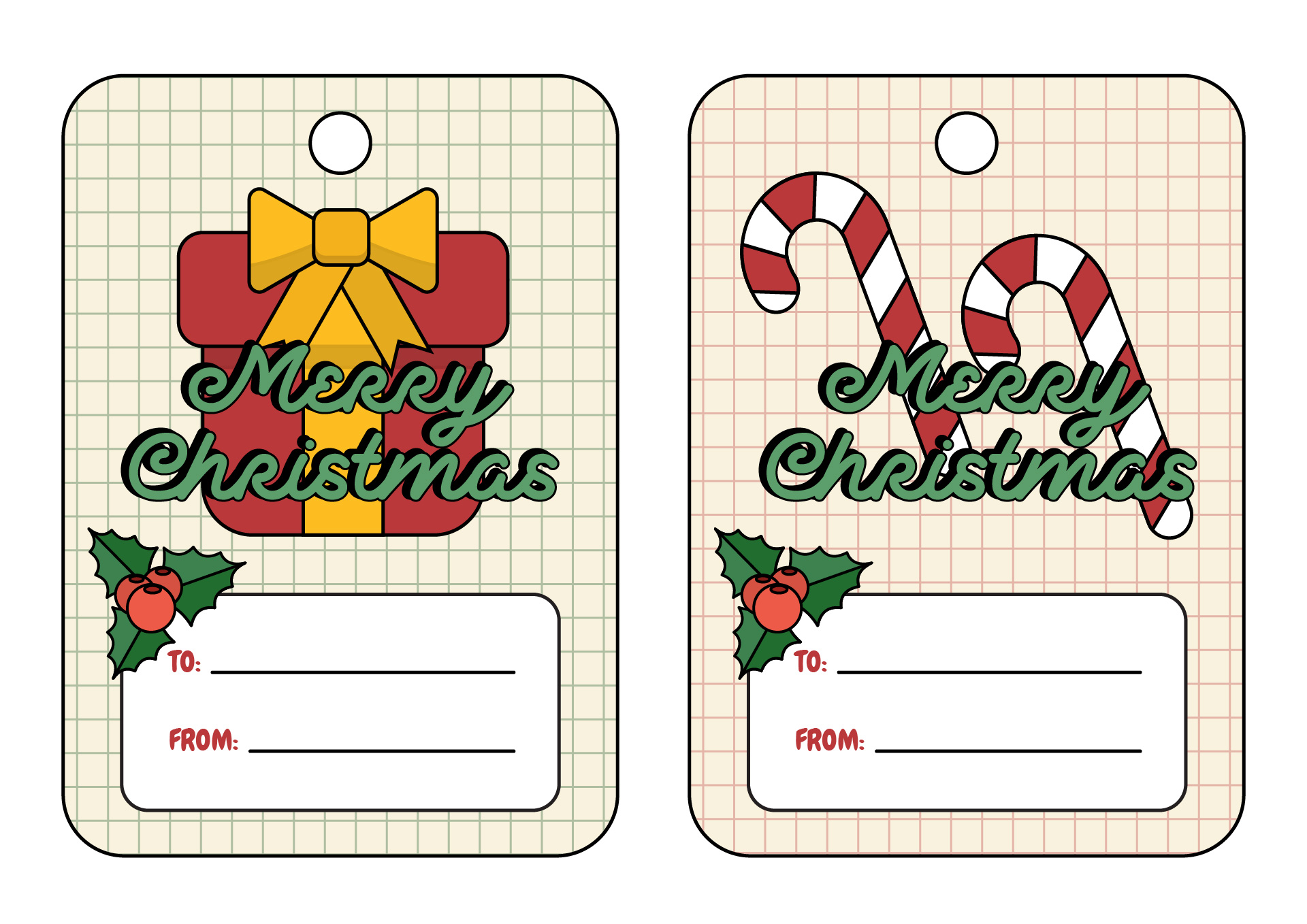 Christmas Gift Tags Word Document