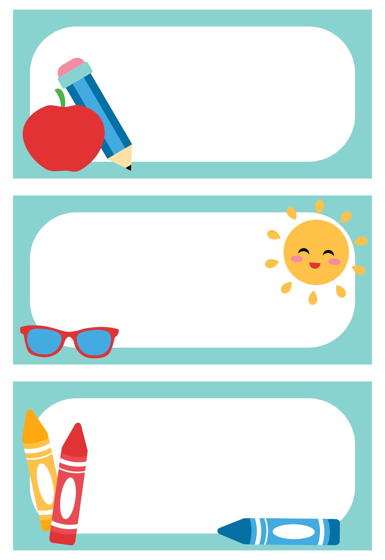 Classroom Back to School Name Tags Printable
