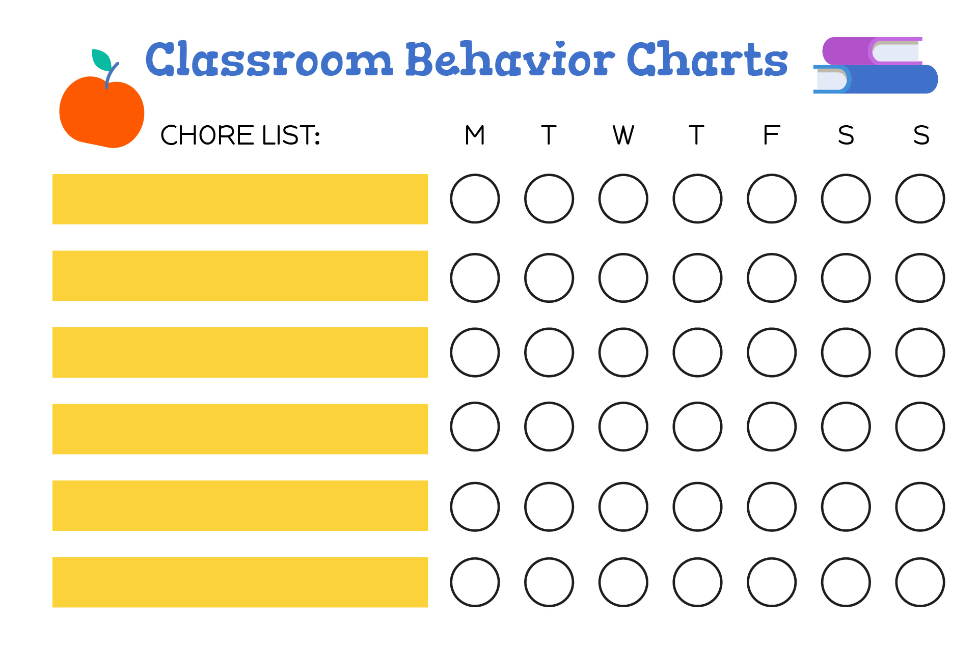 Classroom Behavior Charts for Teachers