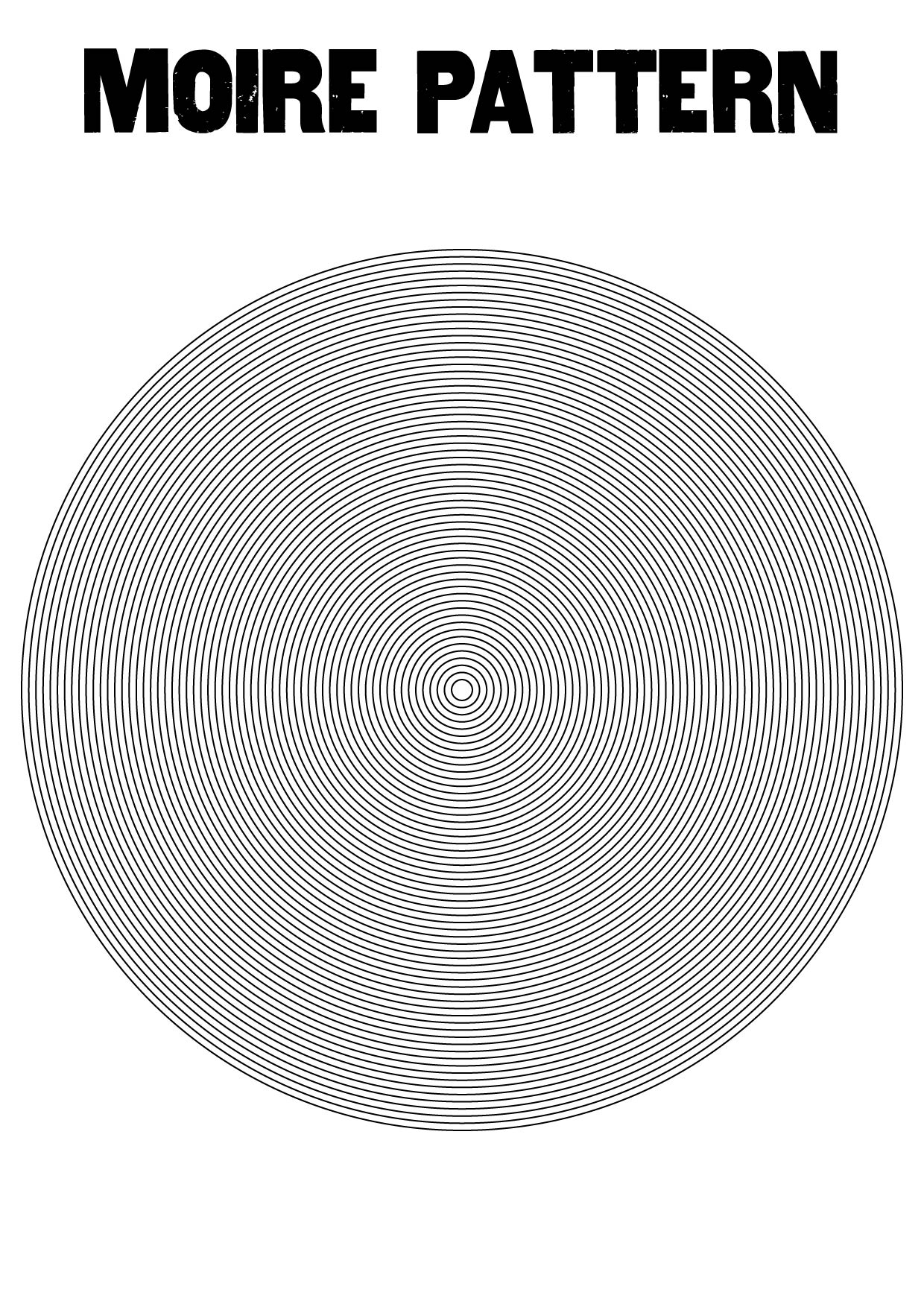 Concentric Circle Radial Moire Pattern