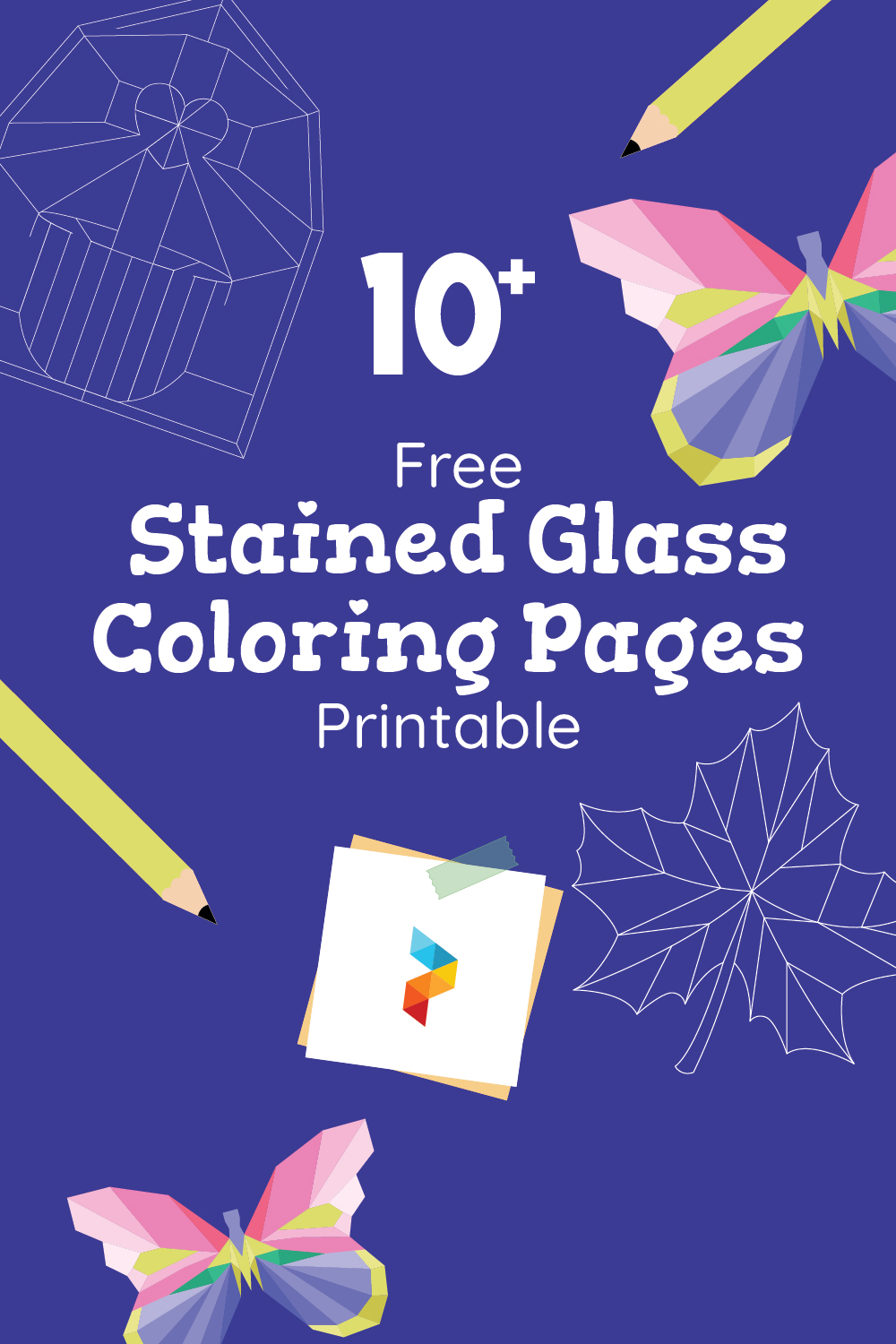 Stained Glass Coloring Pages Printable Stained Glass Coloring Pages Printable