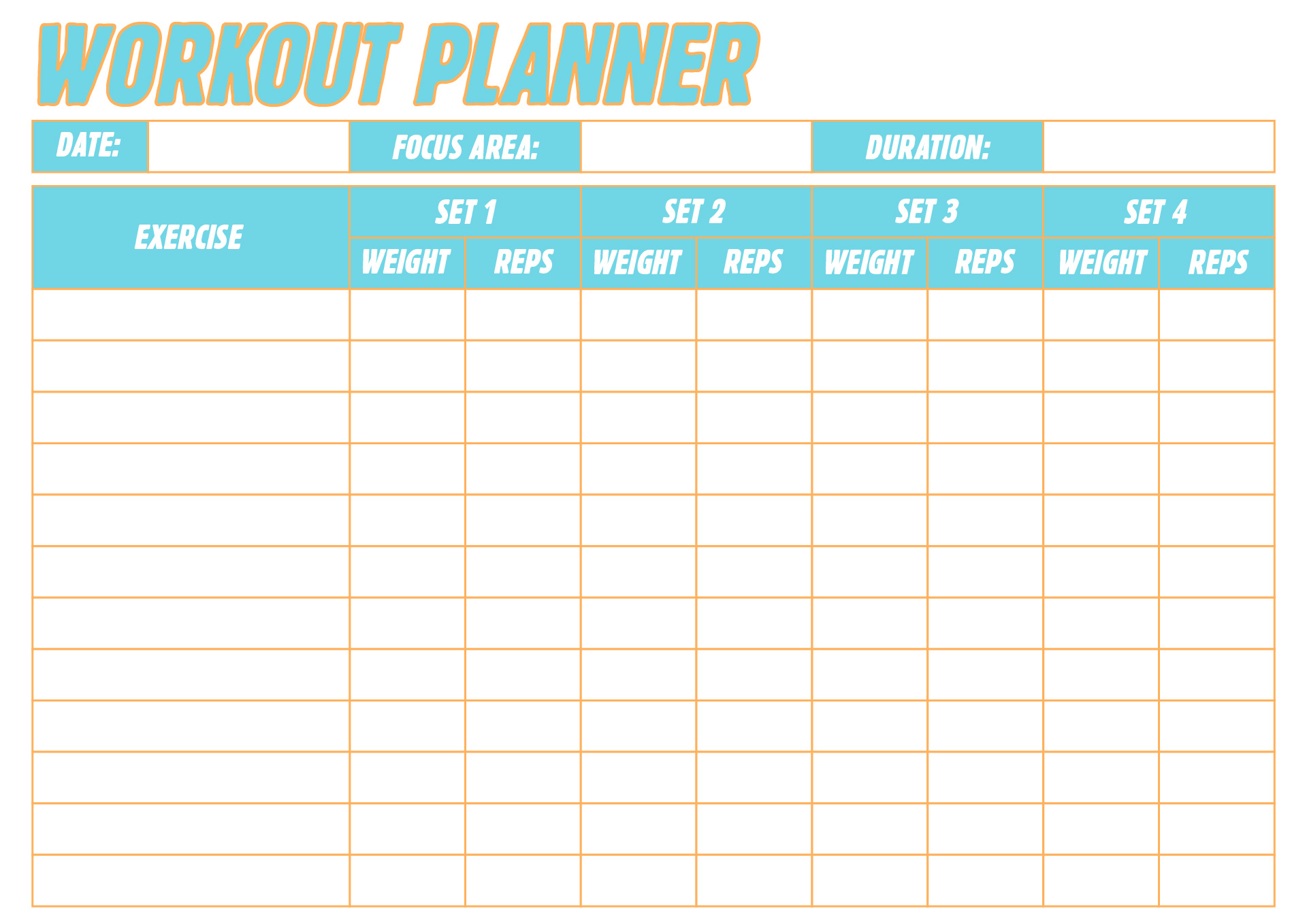 Daily Gym Workout Checklist Printable Daily Gym Workout Checklist Printable