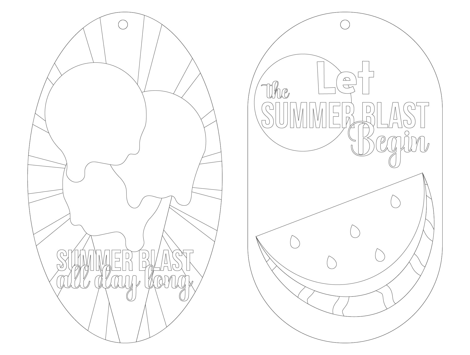 DIY Summer Blast Favor Tags