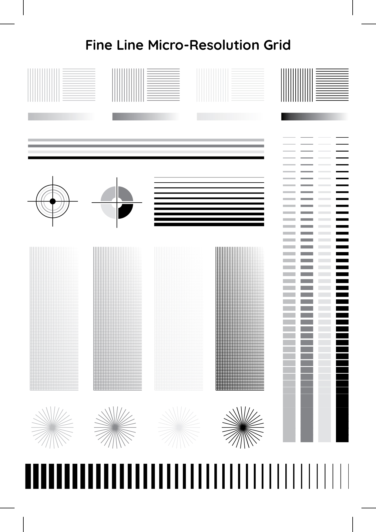Fine Line Micro-Resolution Grid