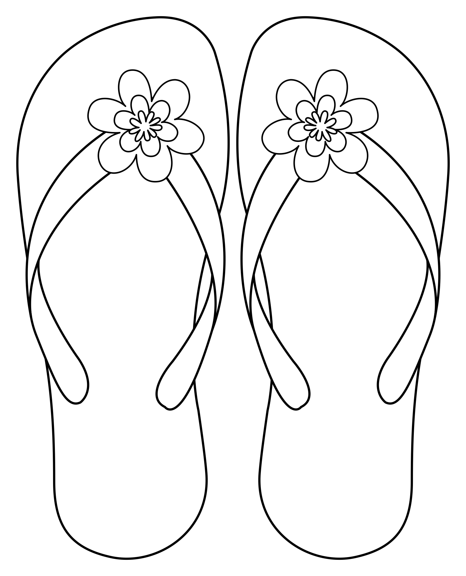 Flip Flop Template Printable