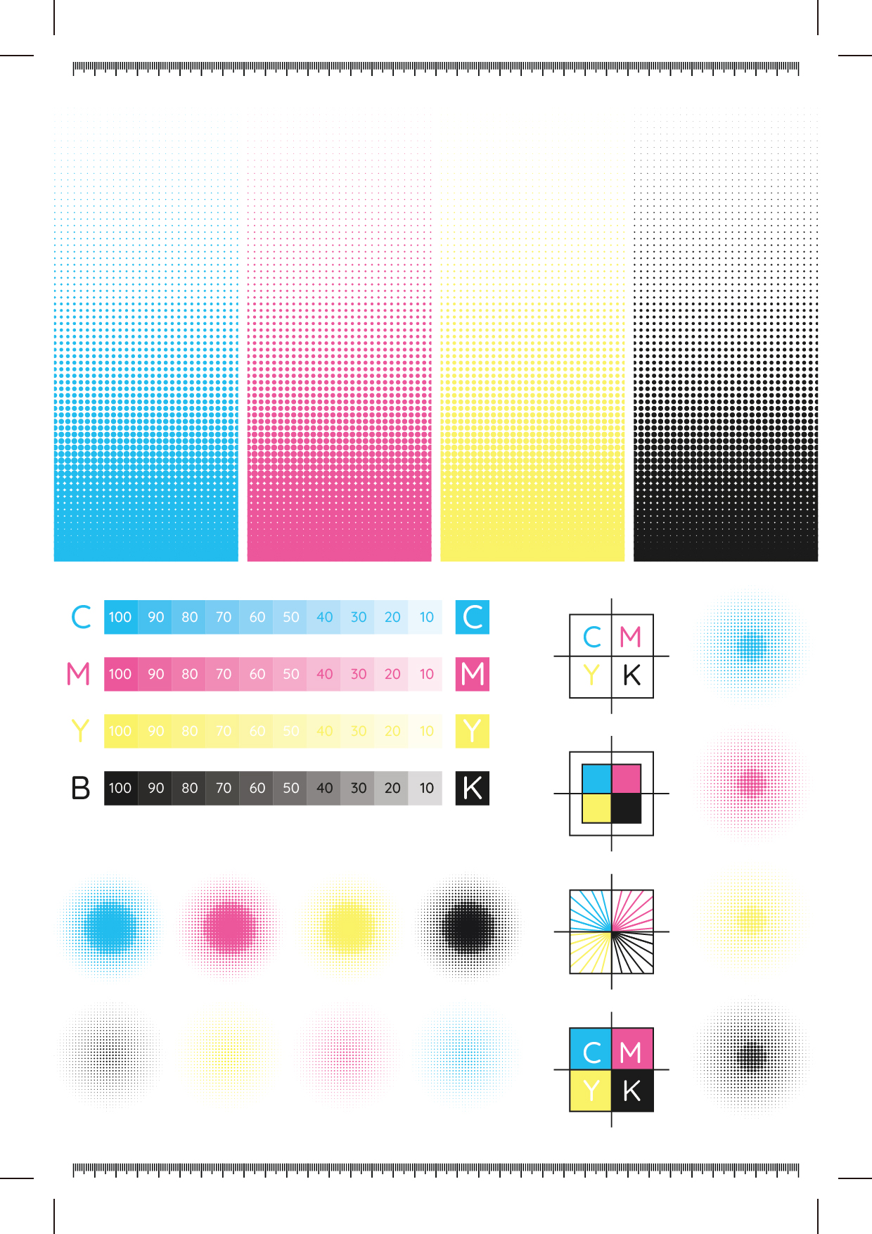 Halftone Screen Tint Strips