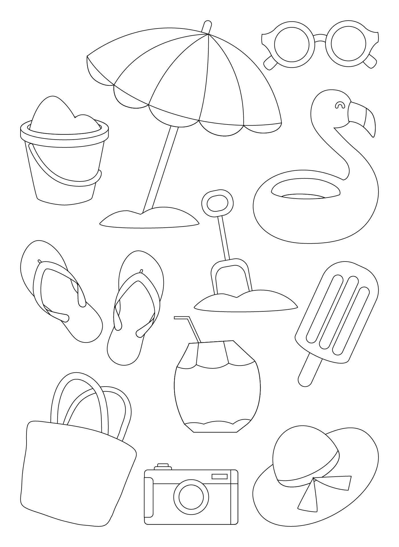 Happy Summer Party Decorations Printable Black White Happy Summer Party Decorations Printable Black White