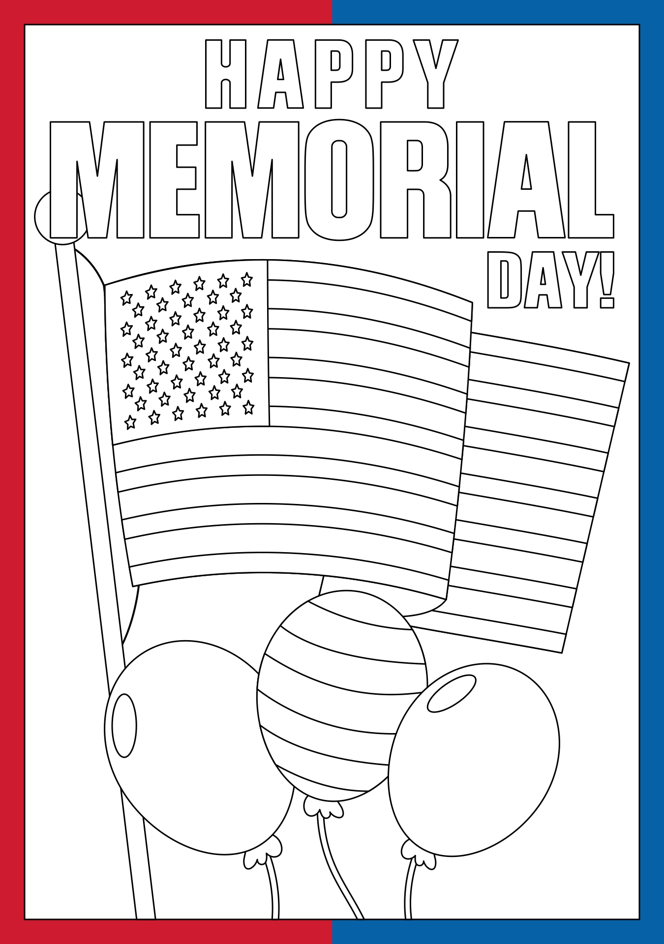 Memorial Day Coloring Pages for Kids