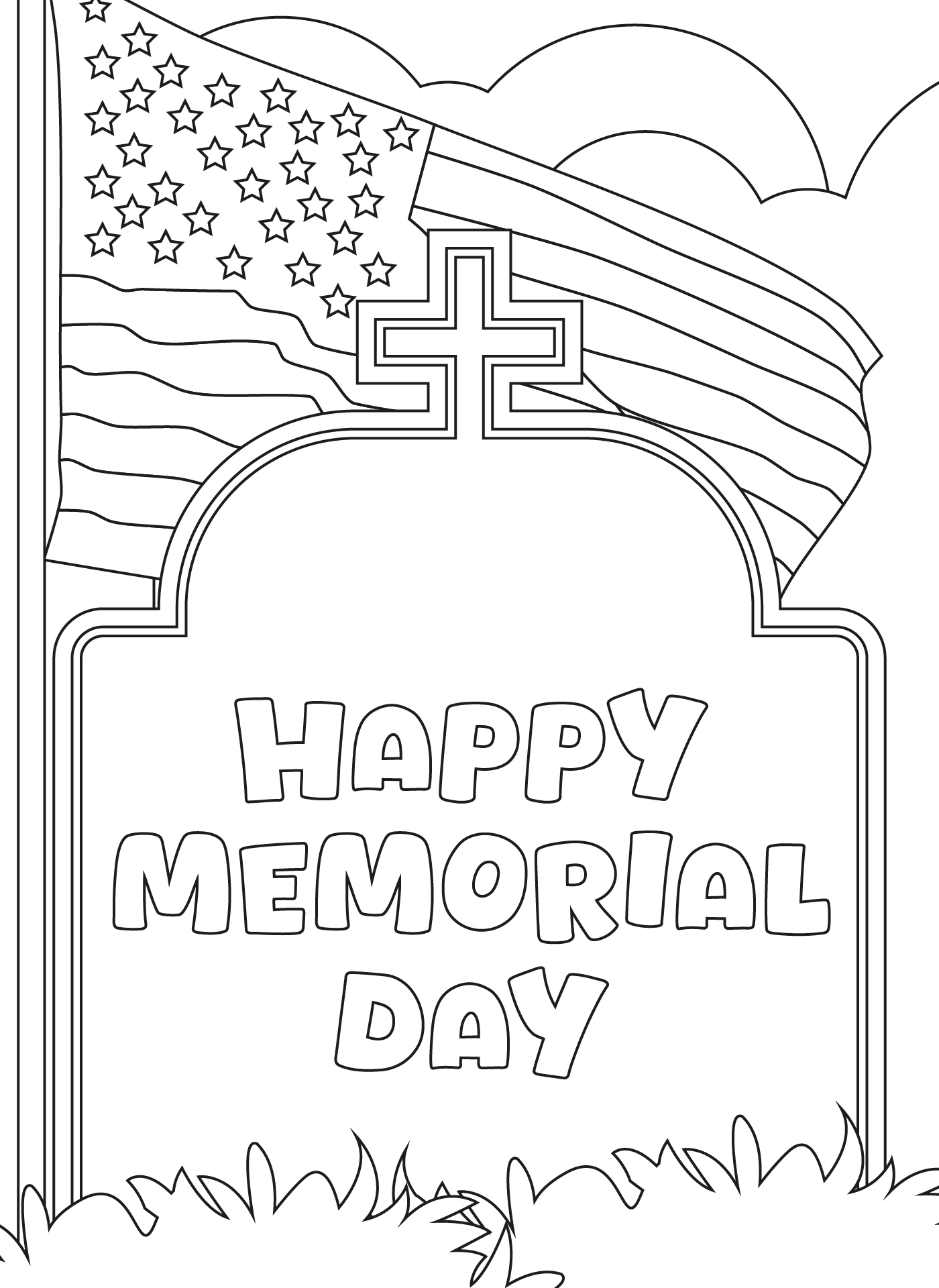 Memorial Day coloring sheets for kids