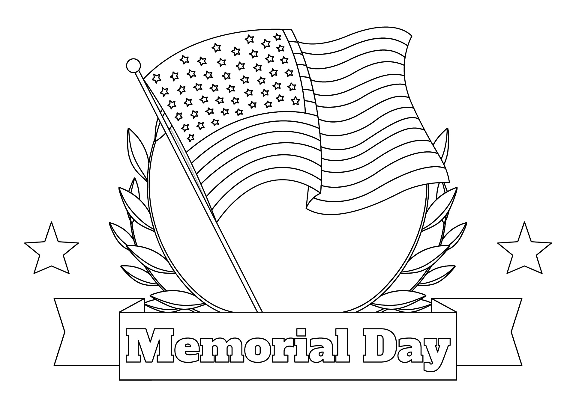 Memorial Day Coloring Sheets