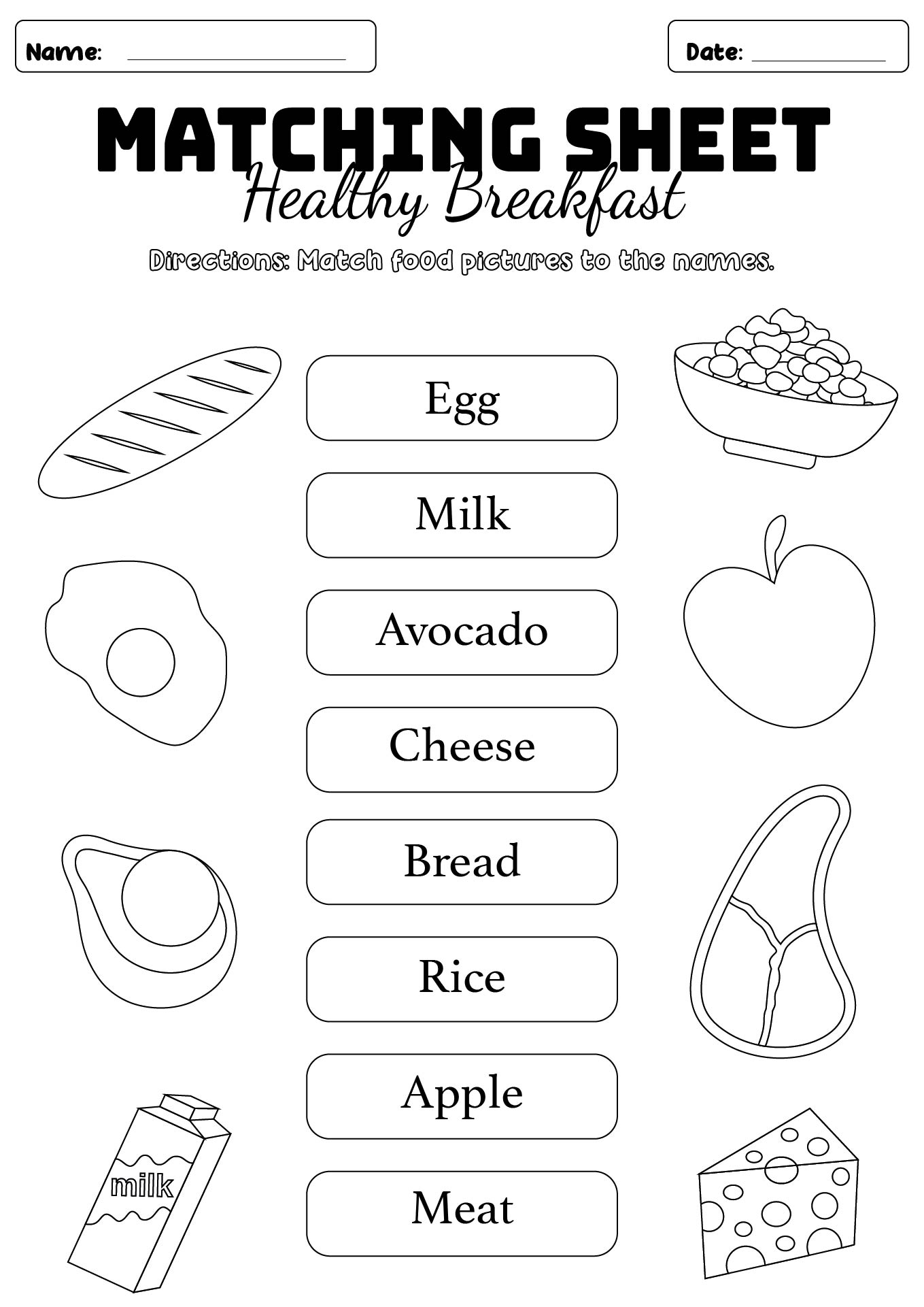 Morning Routine Breakfast Worksheets for Kids Morning Routine Breakfast Worksheets for Kids