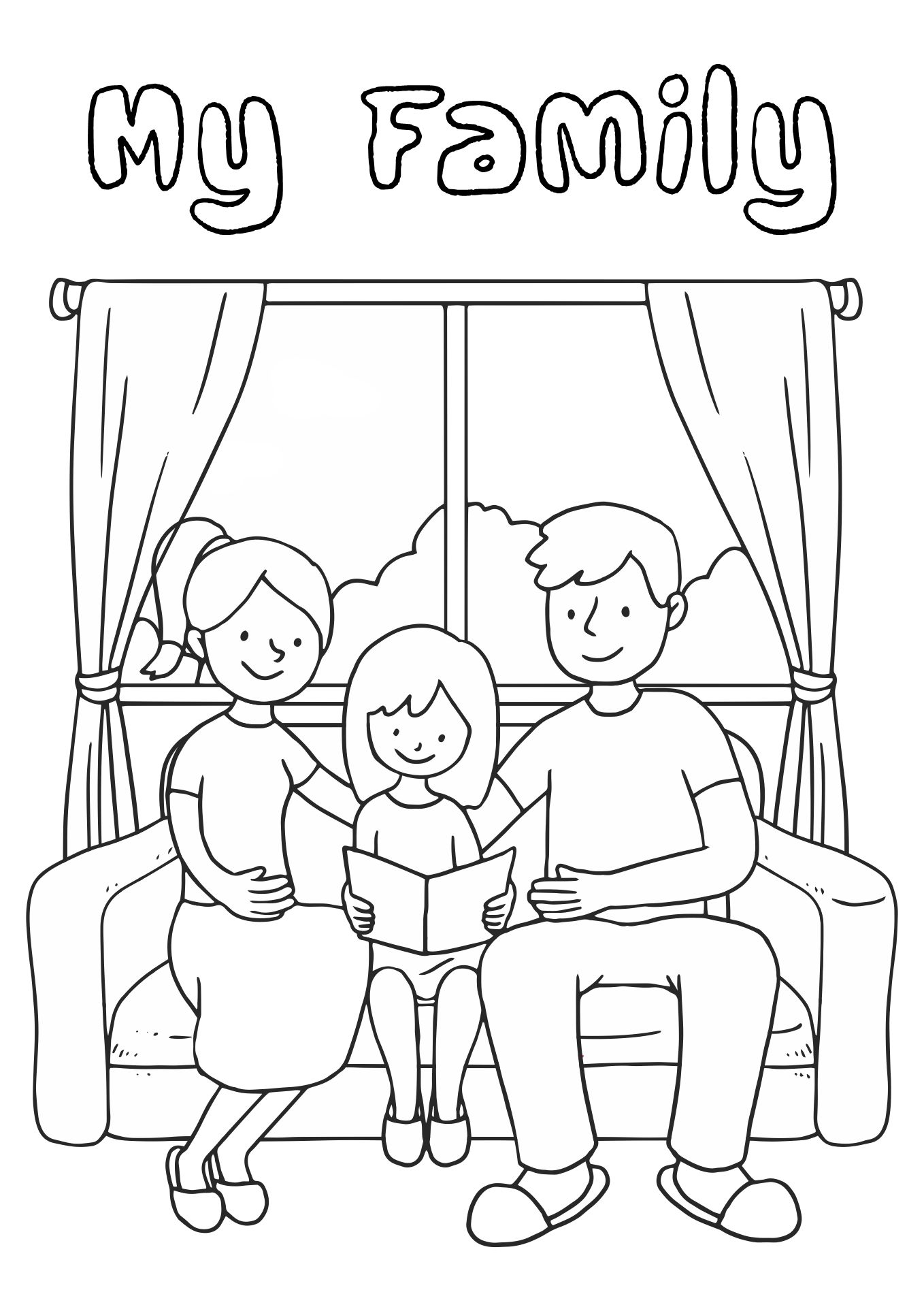 My Family Preschool Activity Sheets