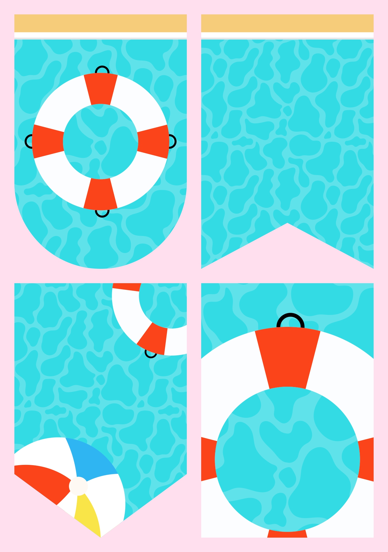 Pool Party Printable Banner