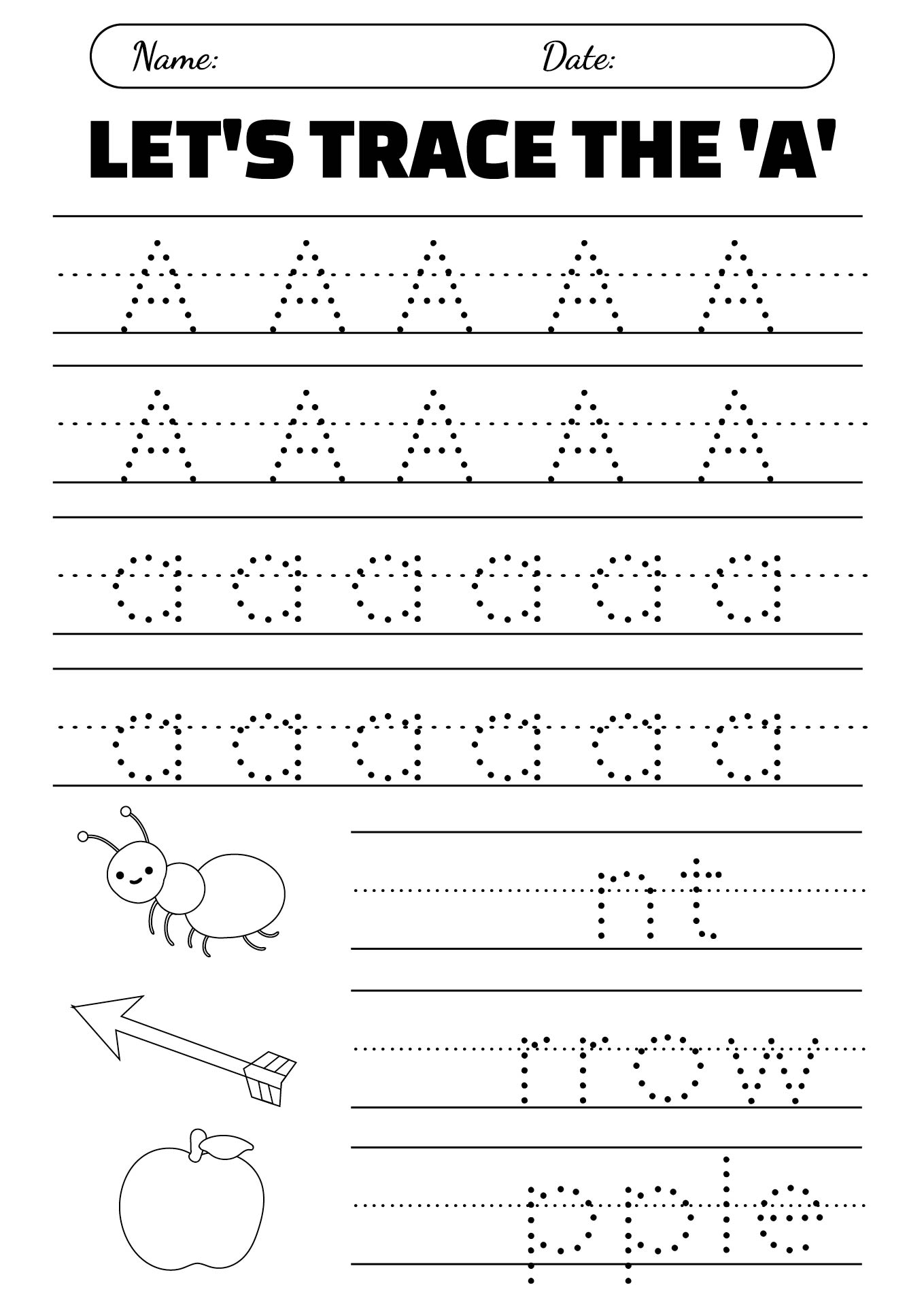 Preschool ABC Tracing Printables