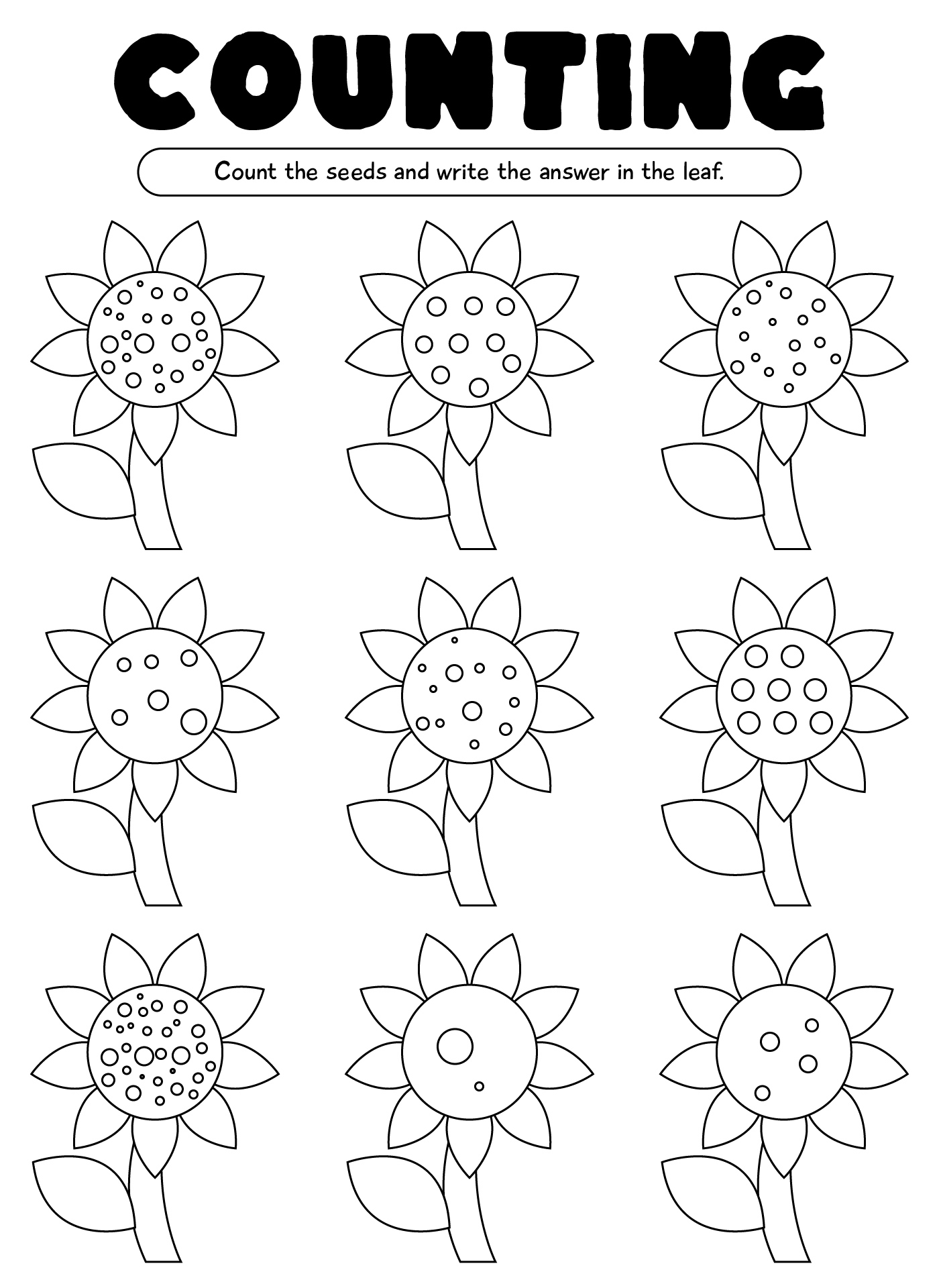 Preschool Math Counting Printable Worksheets Preschool Math Counting Printable Worksheets