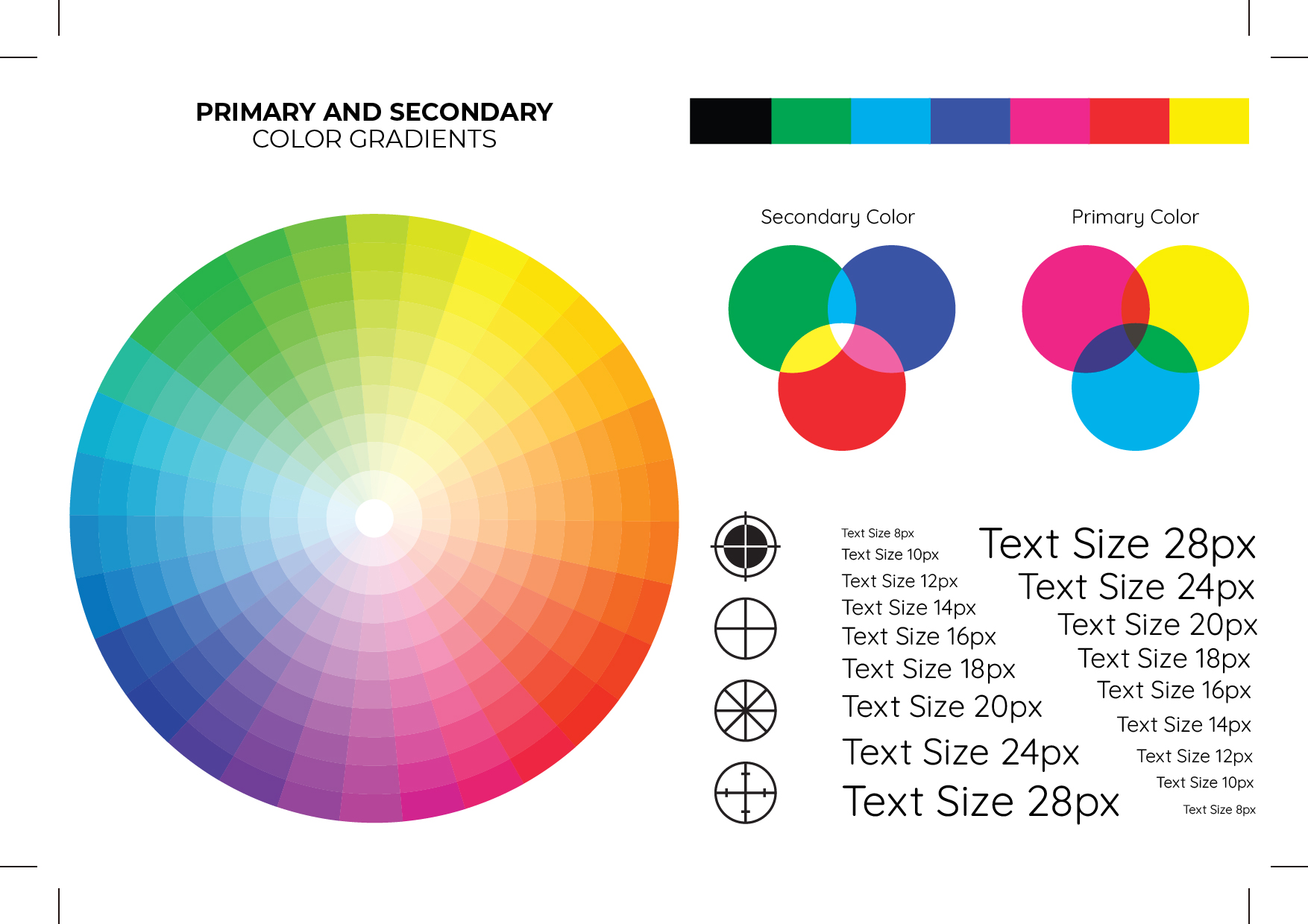Primary and Secondary Color Gradients