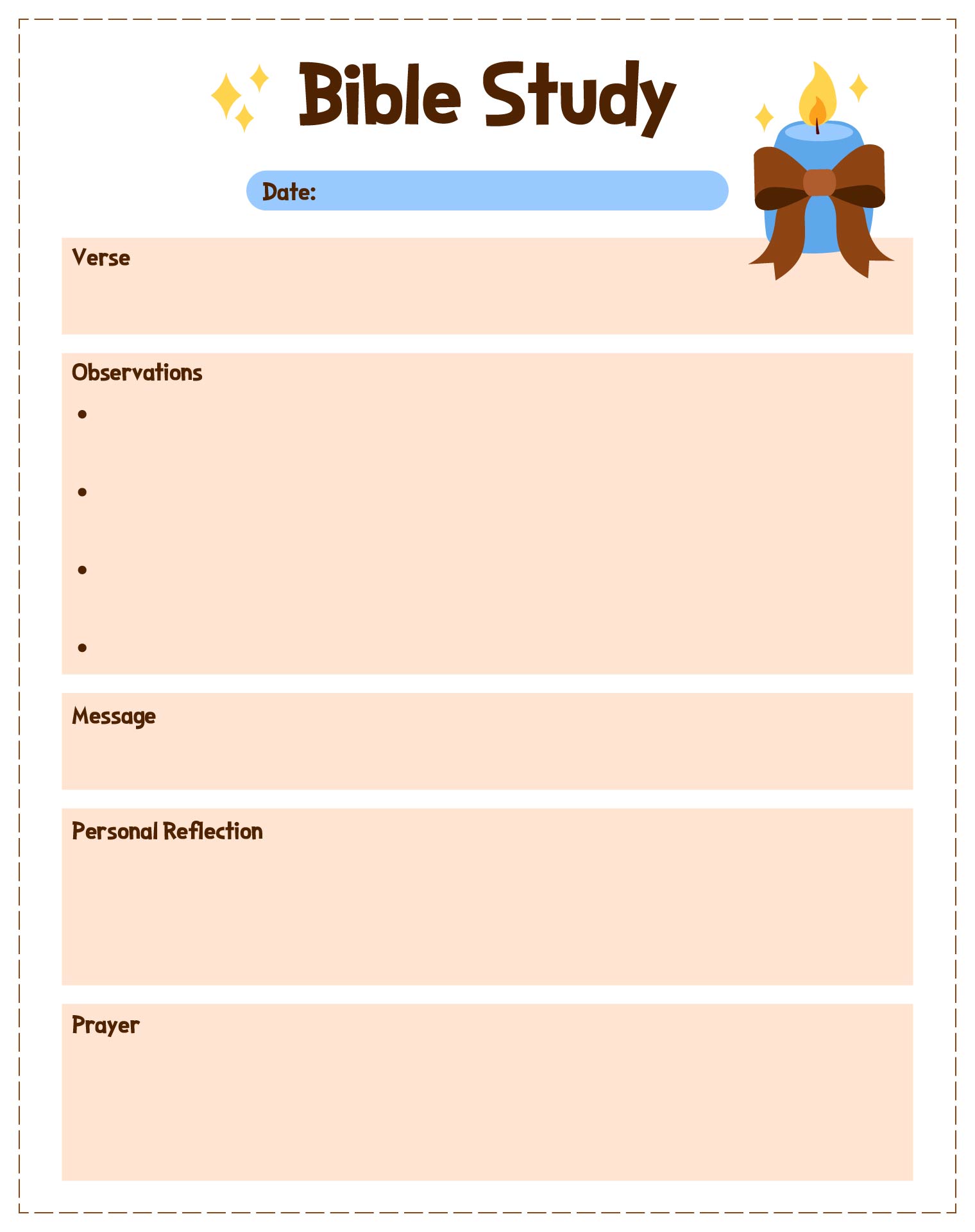 Printable Bible Study Notes on Psalms