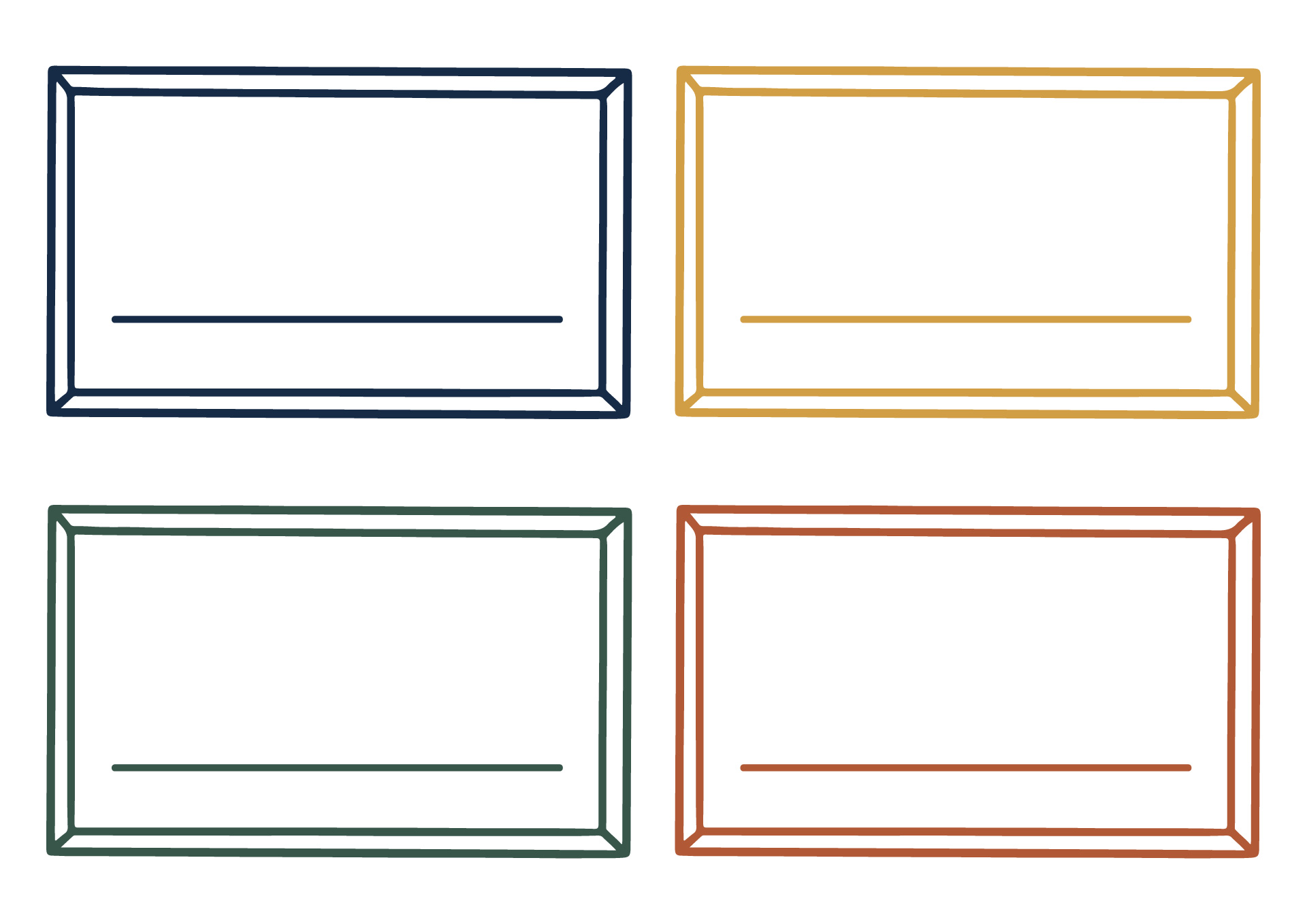Printable Blank Name Badges for Conferences Printable Blank Name Badges for Conferences