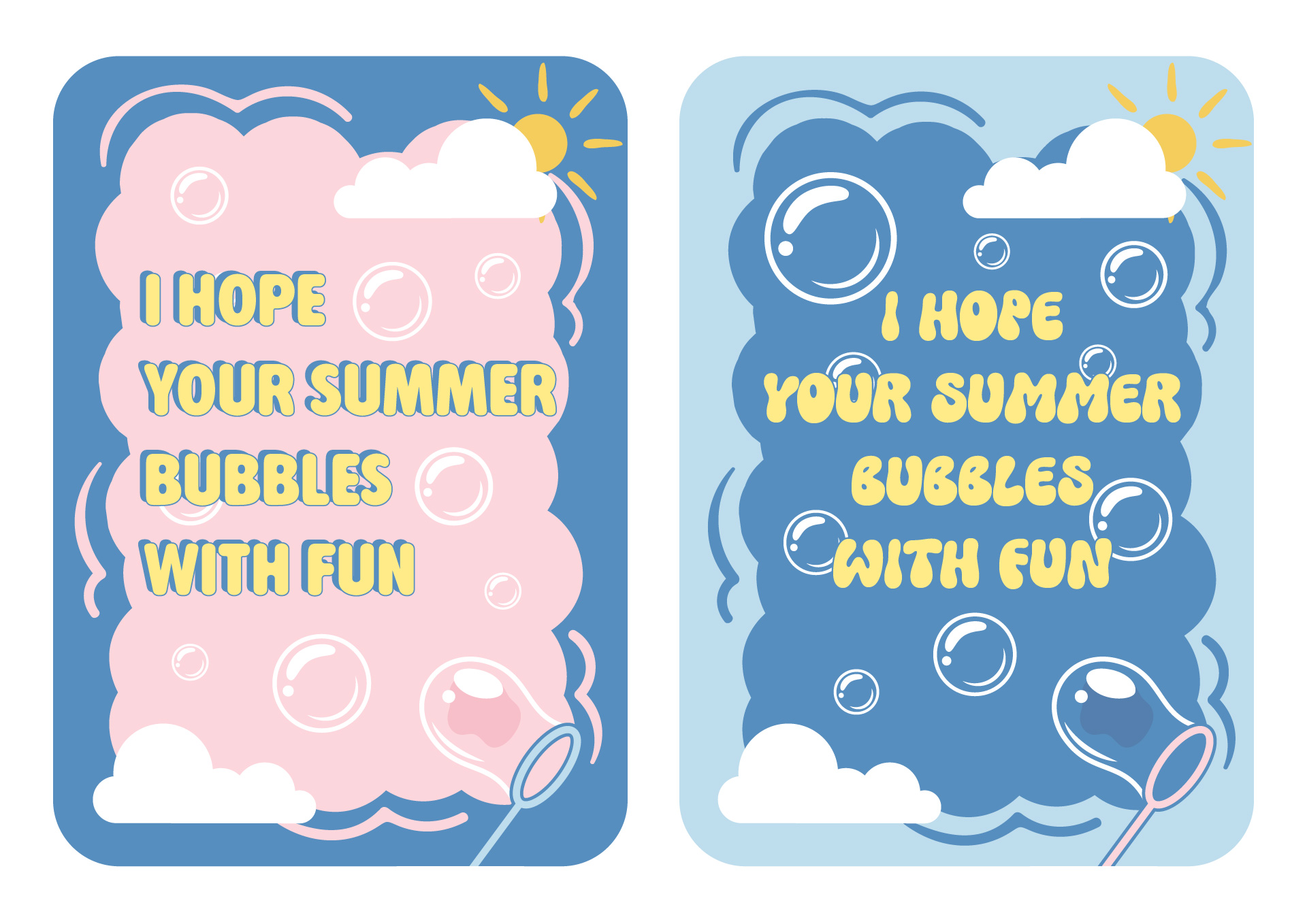 Printable Bubble Summer Gift Tags