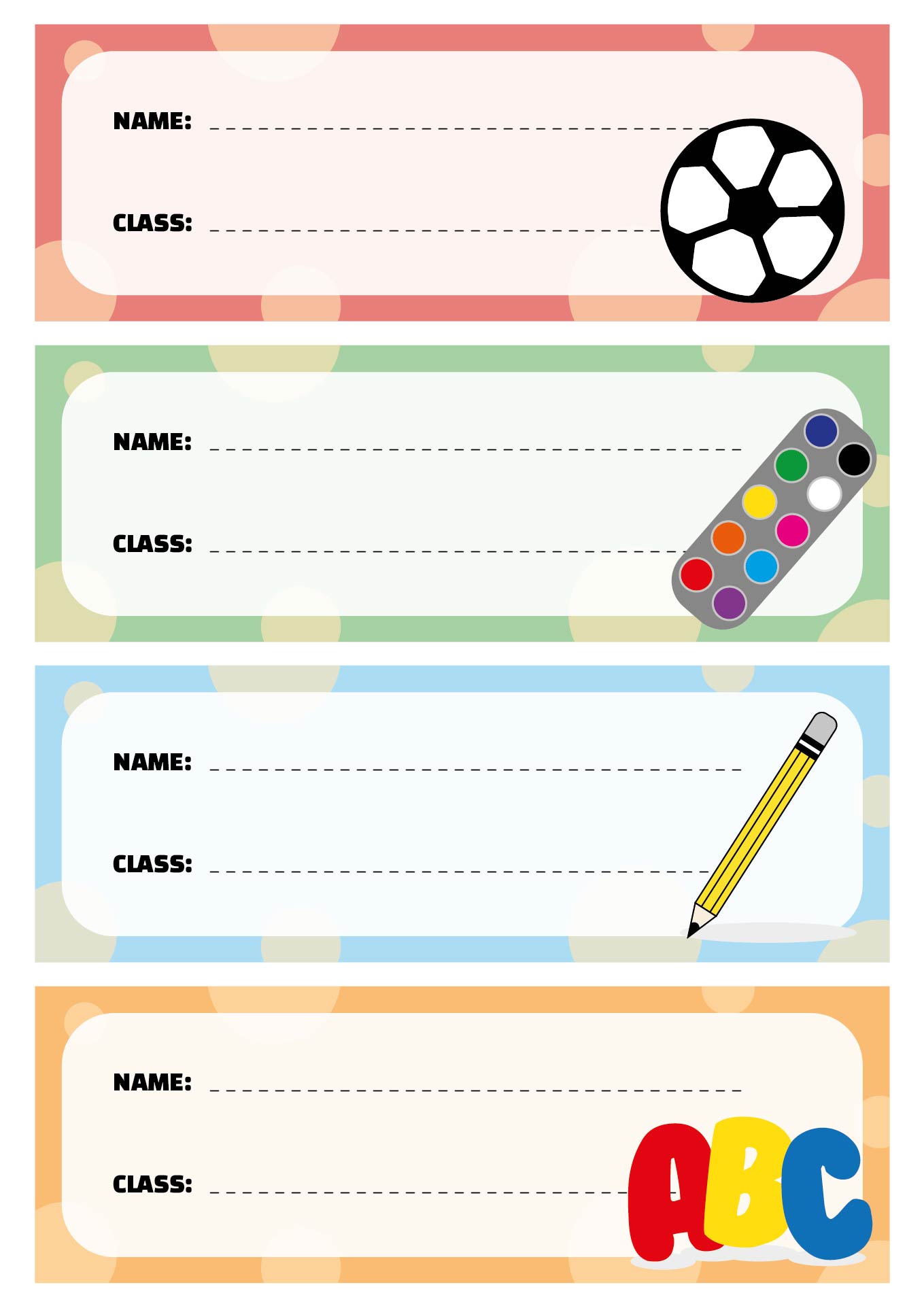 Printable Labels for School Subject Notebooks Printable Labels for School Subject Notebooks